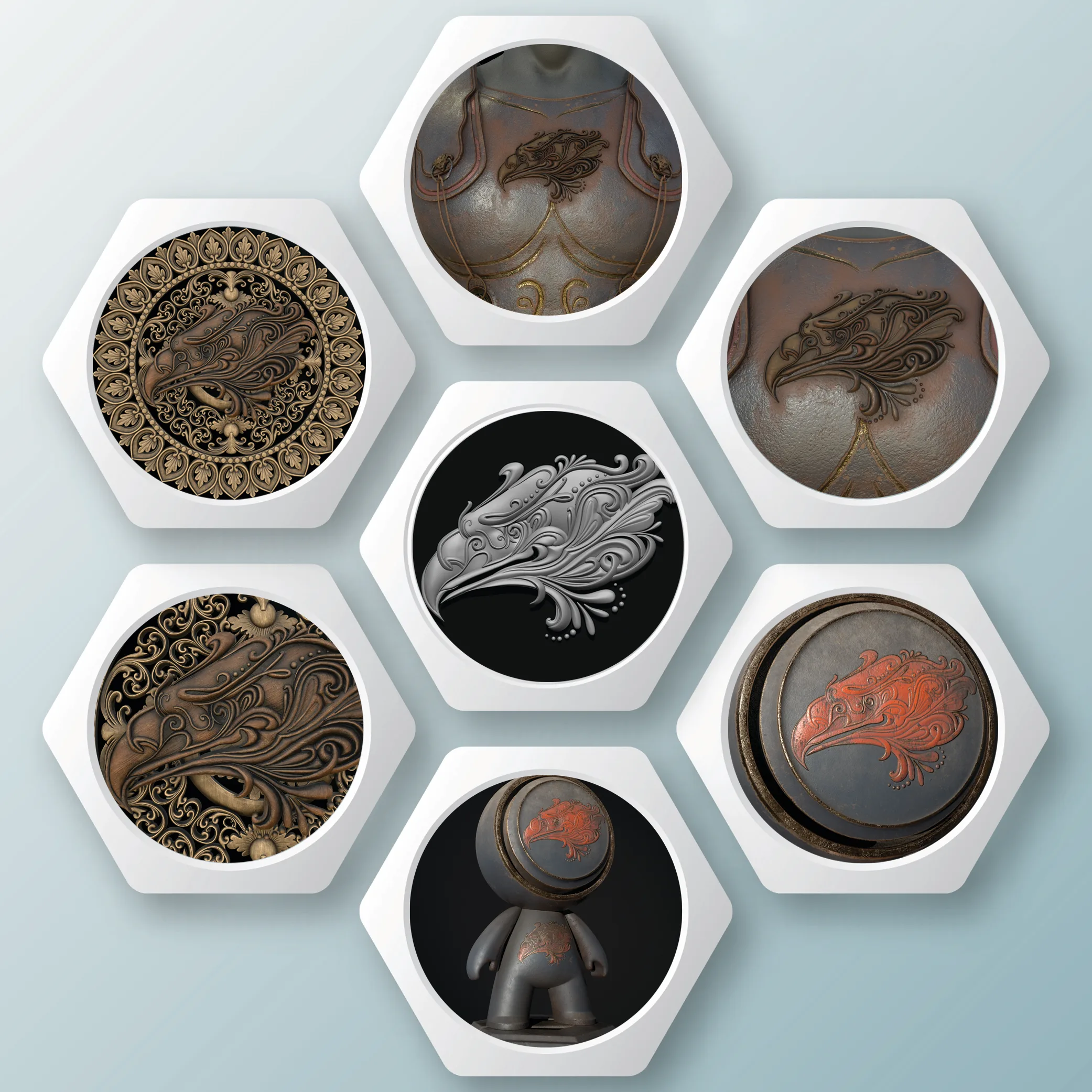 20 IMM Brush Animal Ornament + FlippedNormals