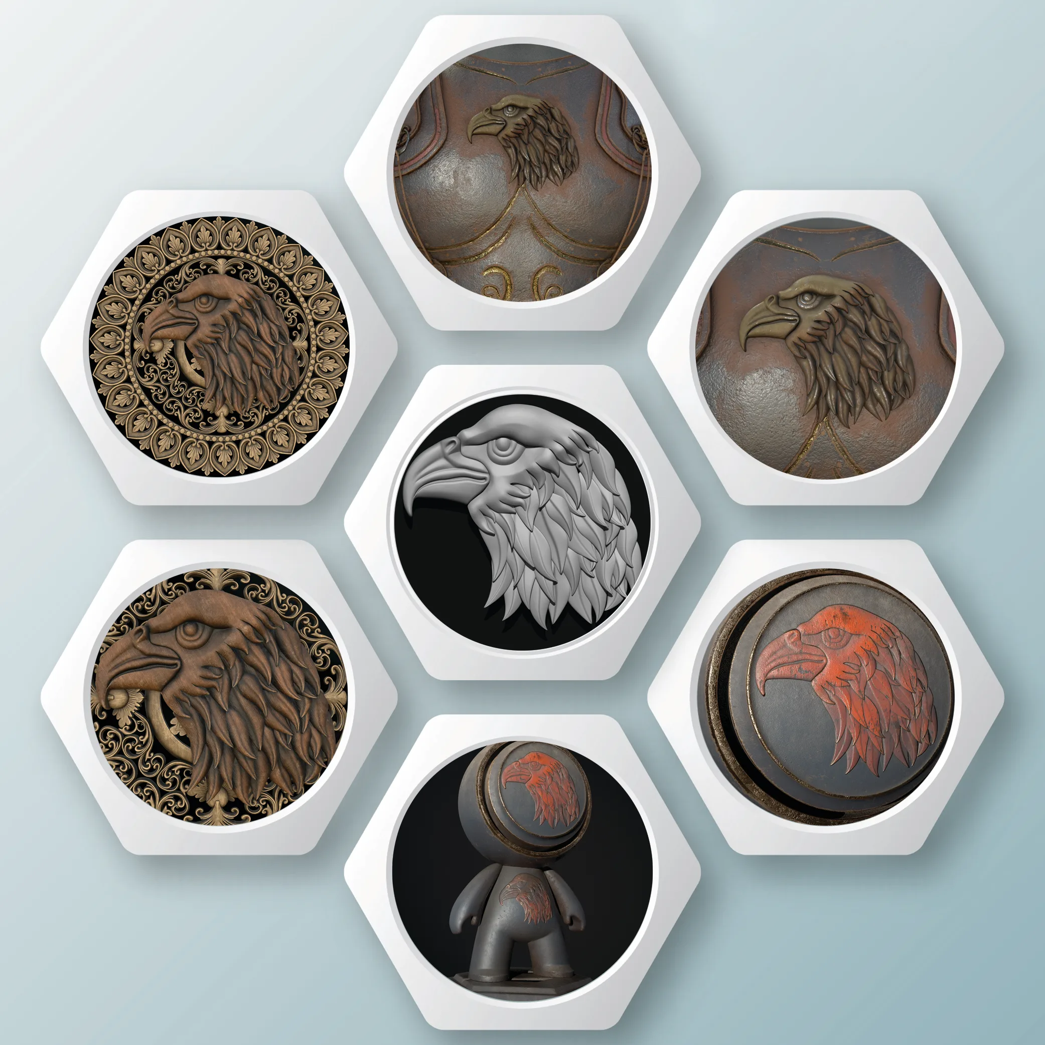 20 IMM Brush Animal Ornament + FlippedNormals