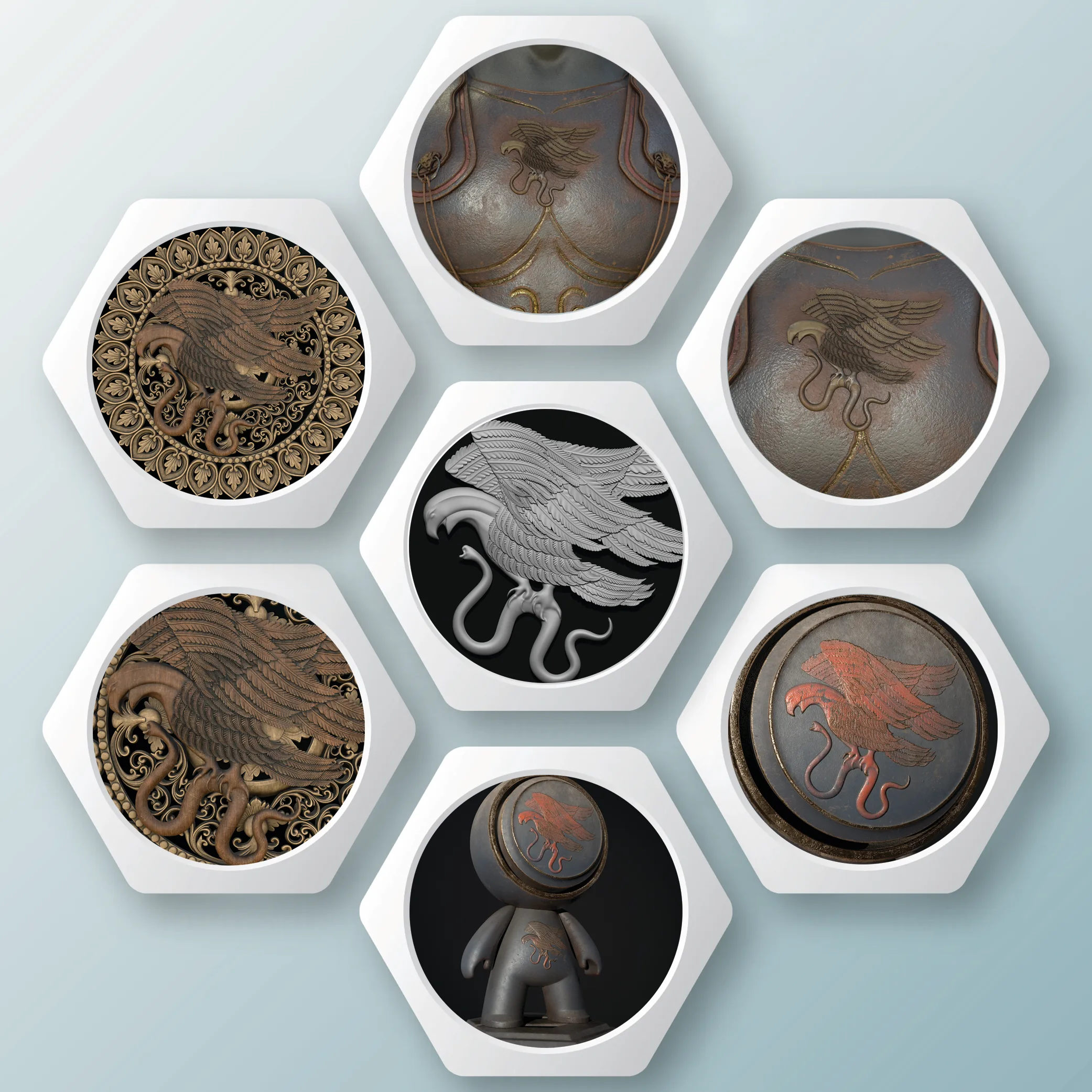 20 IMM Brush Animal Ornament + FlippedNormals