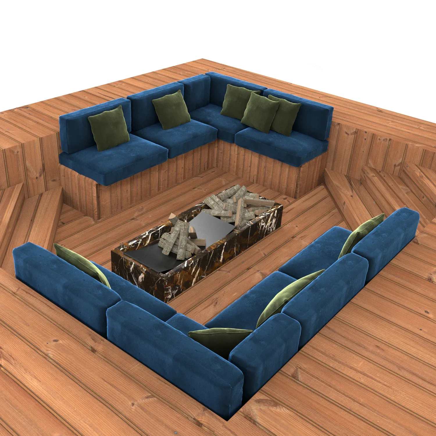 Sofa for Overflow Swimming Pool