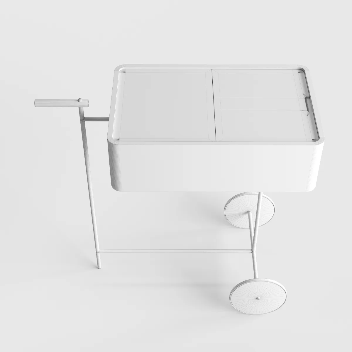 Minimal Trolley Bar Cart