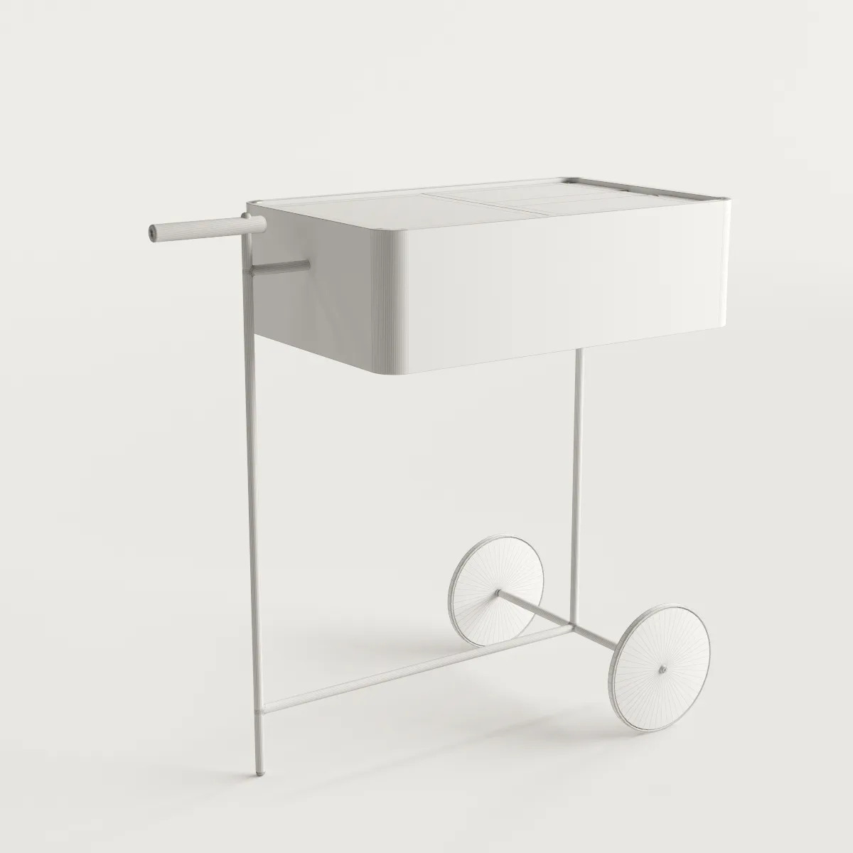 Minimal Trolley Bar Cart