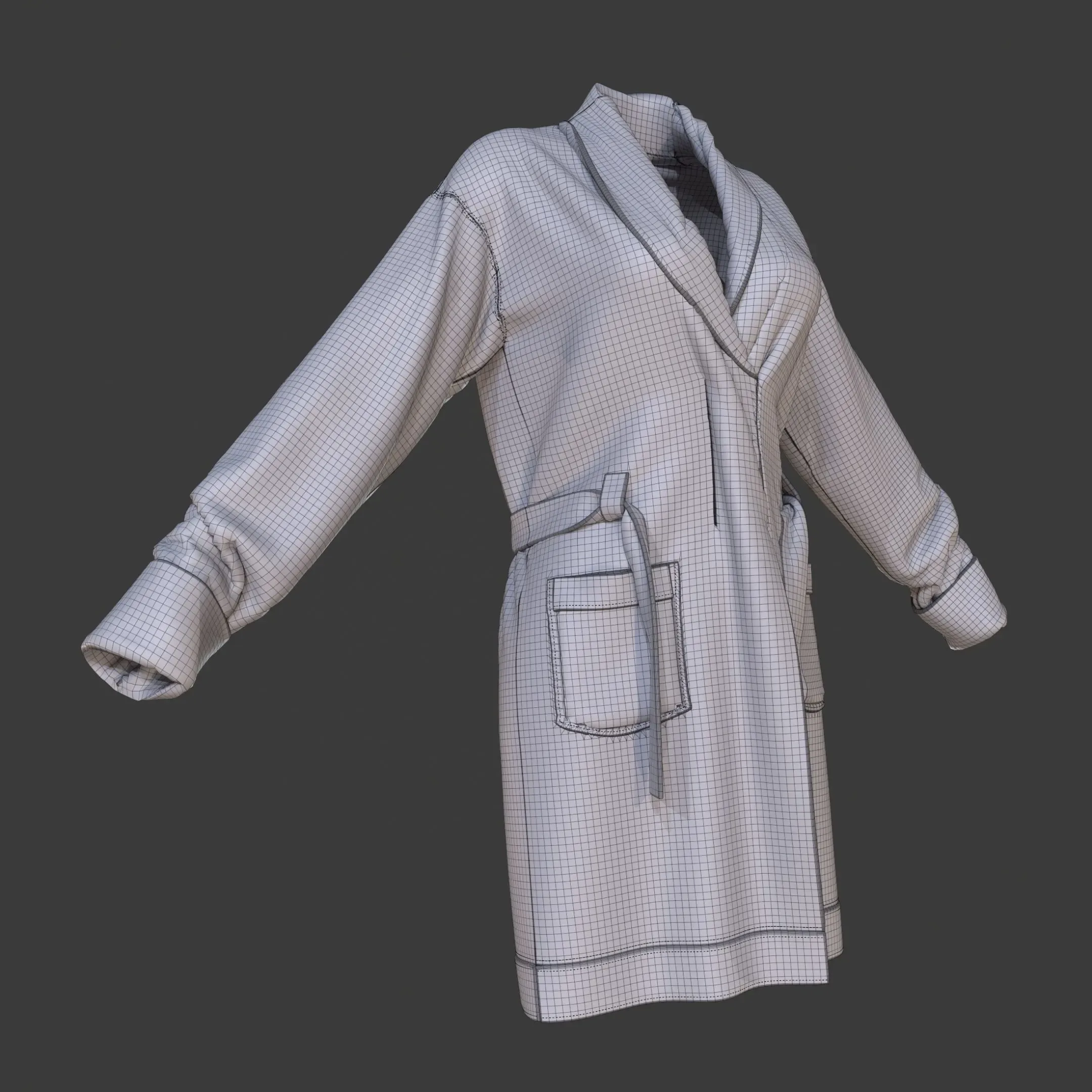 Bathing Robe Model + 43 Min Video