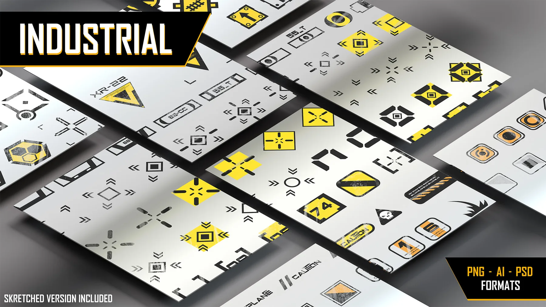 554 Decals Collection [Sci-Fi, Industrial, Medical, Info , Military] -- Complete PACK --