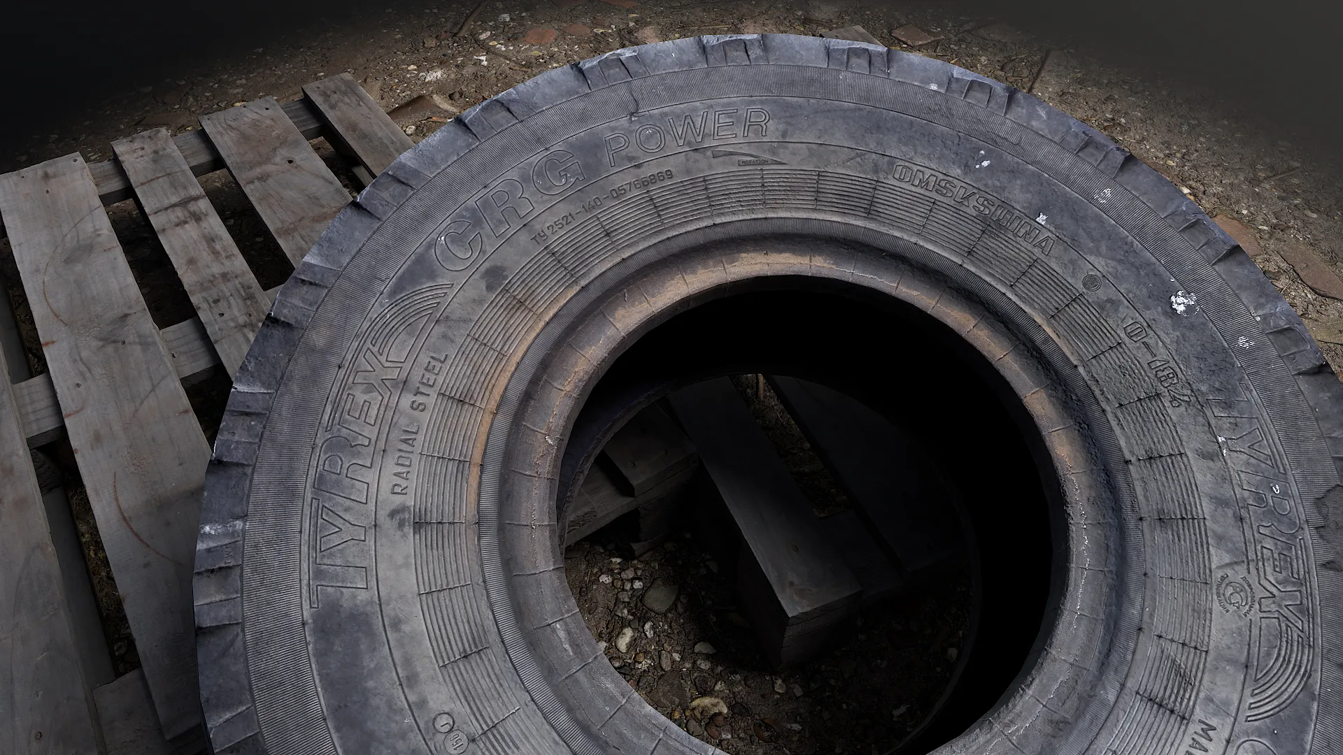 Scanned Russian Truck Tire