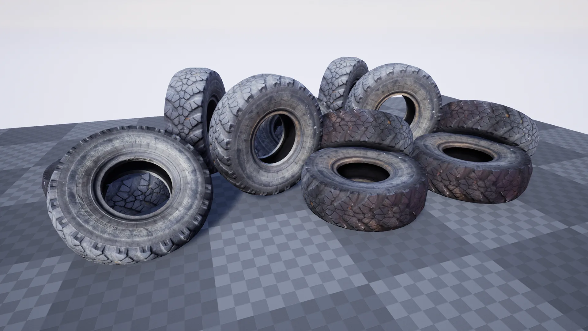 Scanned Russian Truck Tire