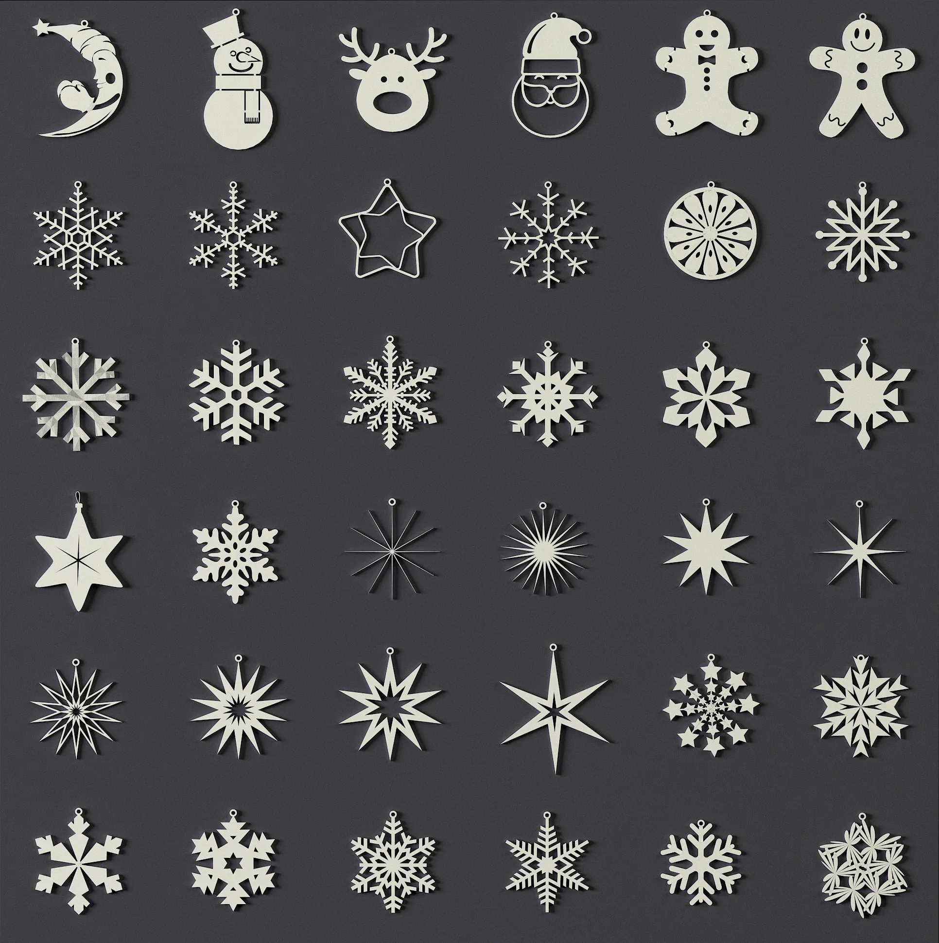 150 Printable Christmas Decorations