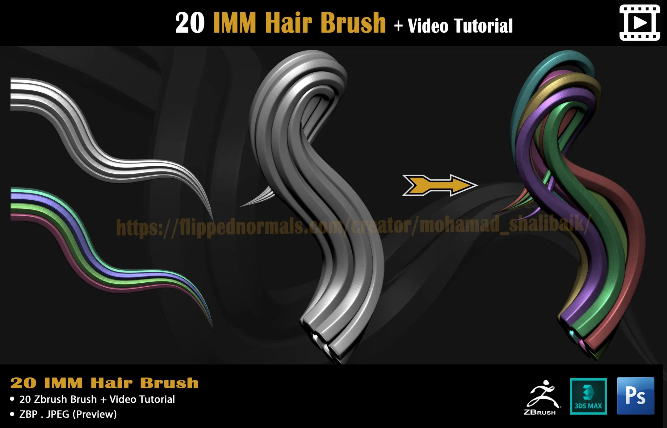 20 IMM Hair Brush + Video Tutorial