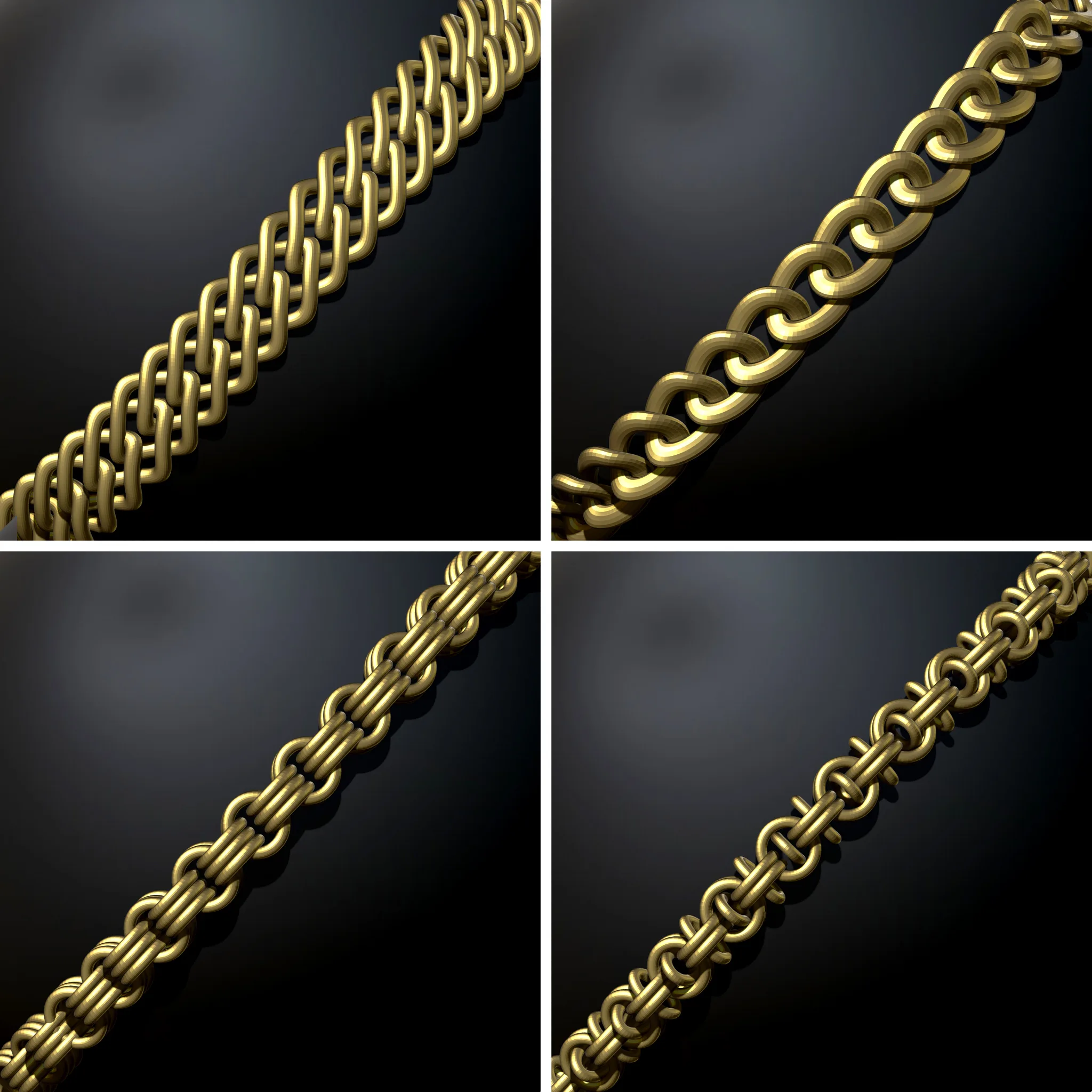 40 Chain Curve Brushes