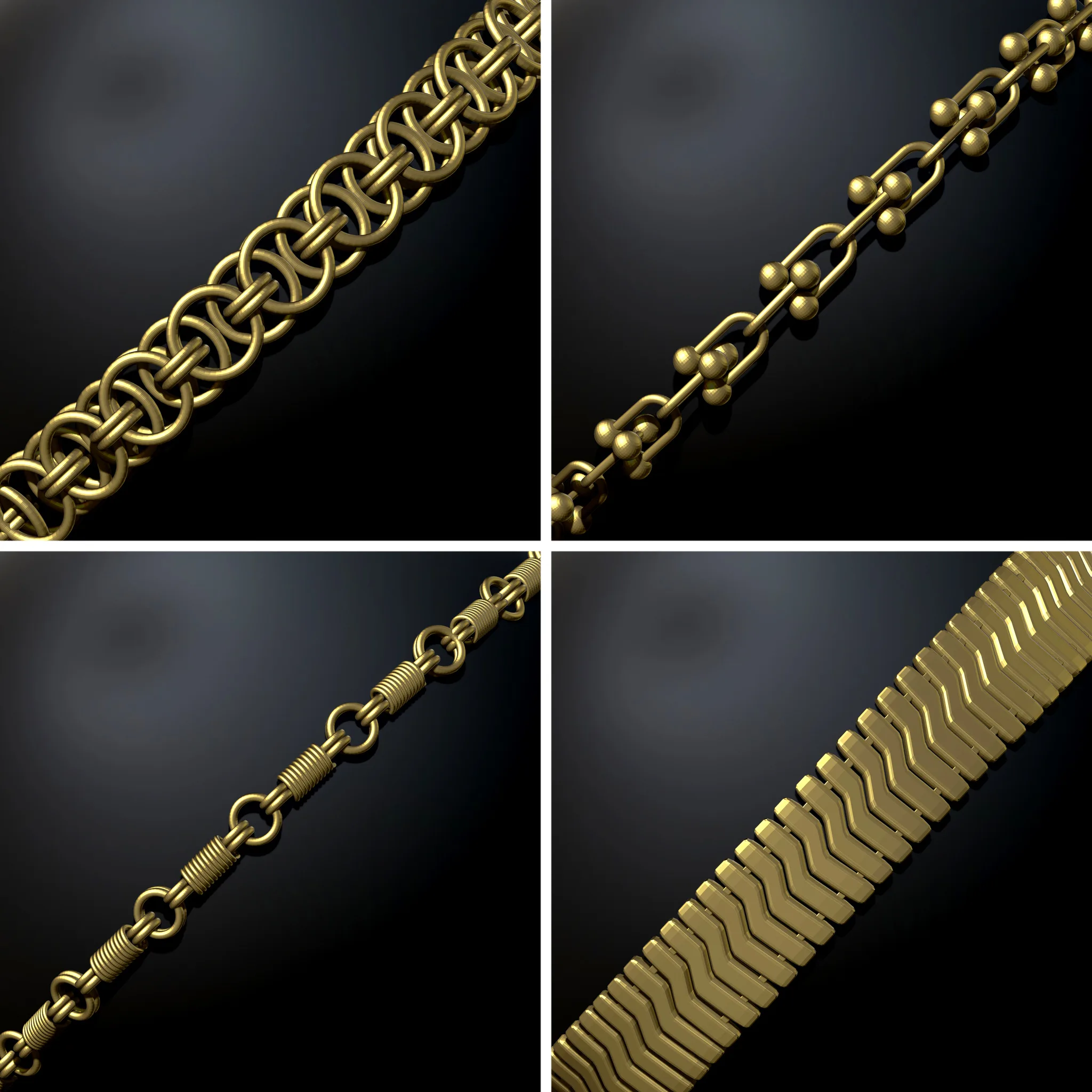 40 Chain Curve Brushes