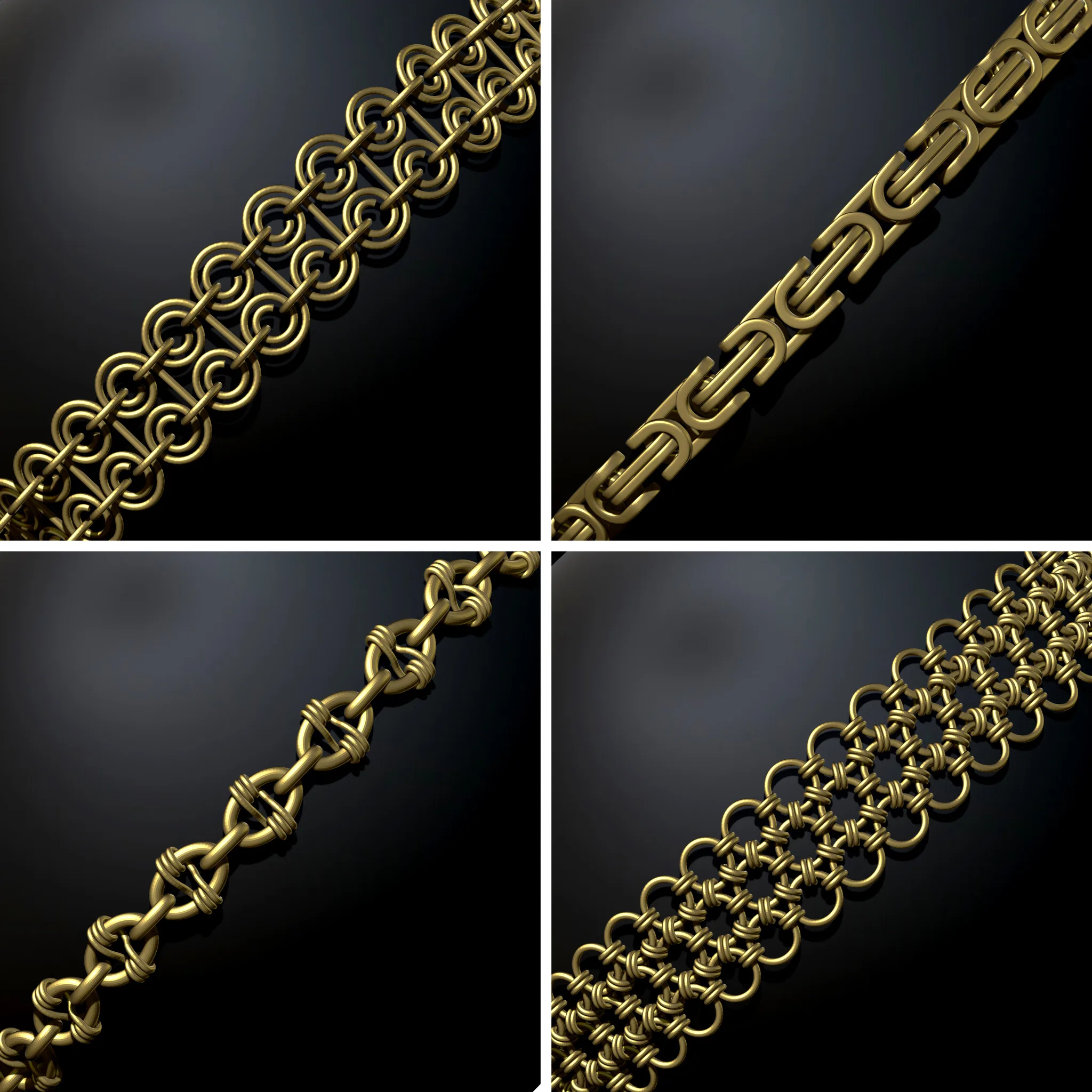 40 Chain Curve Brushes