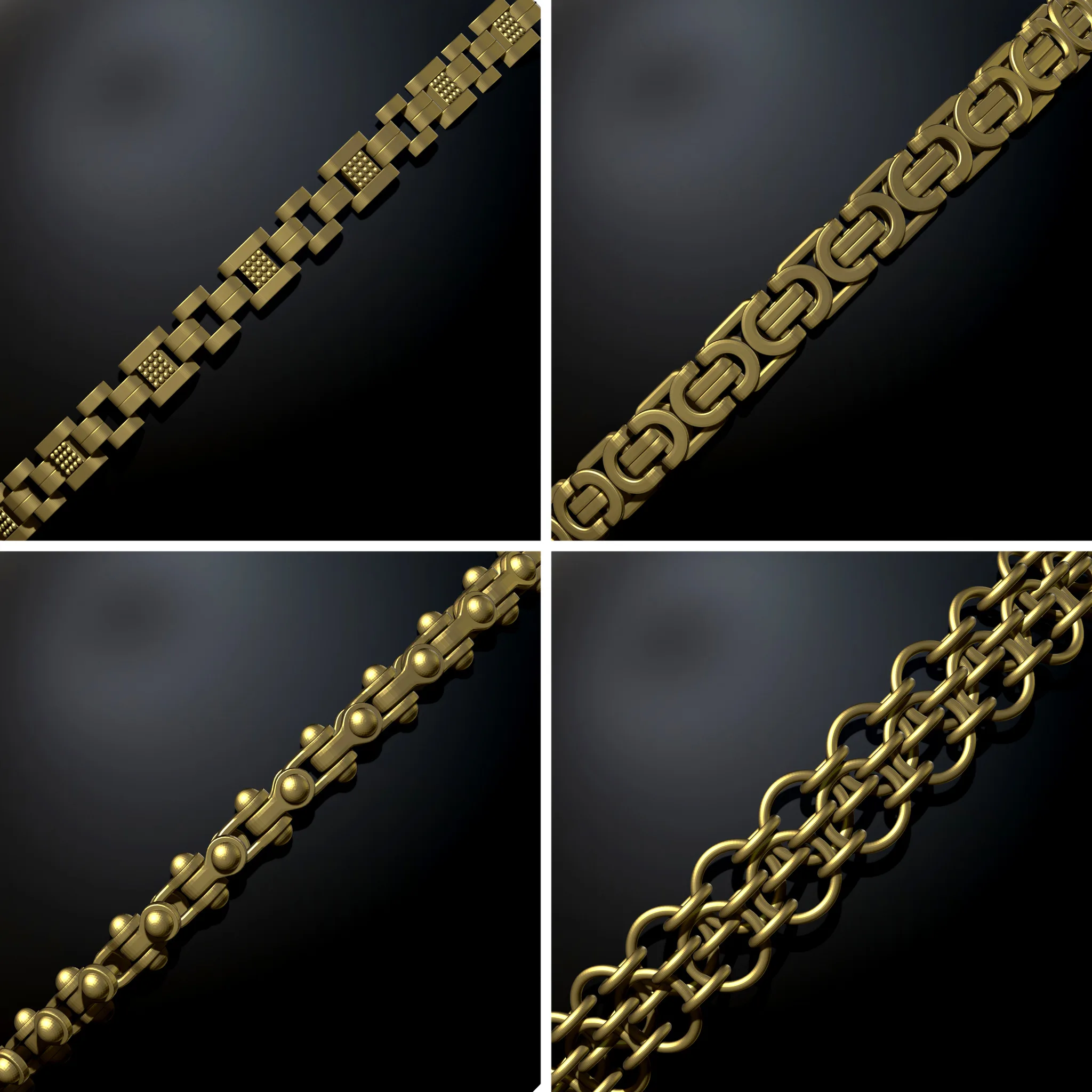 40 Chain Curve Brushes