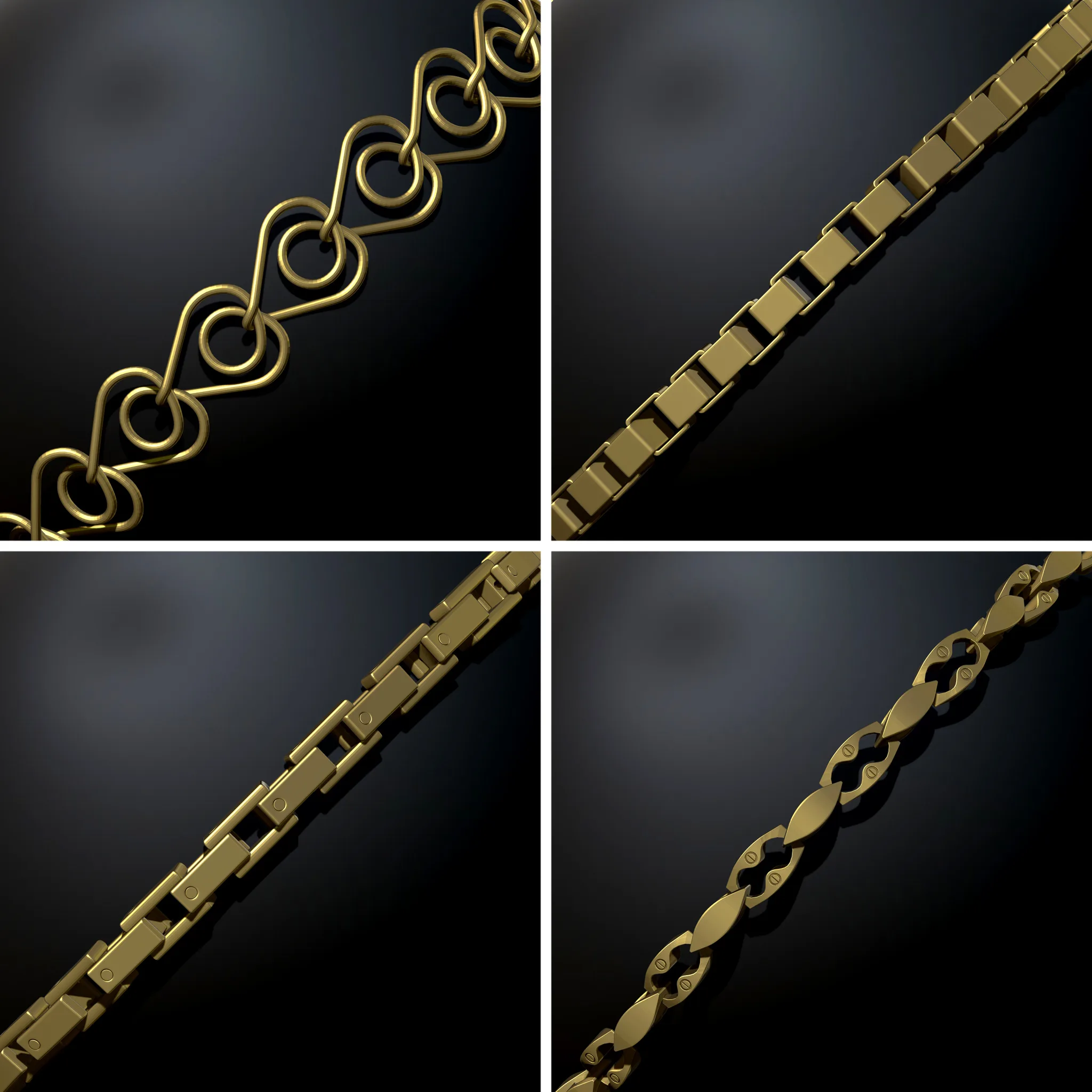 40 Chain Curve Brushes