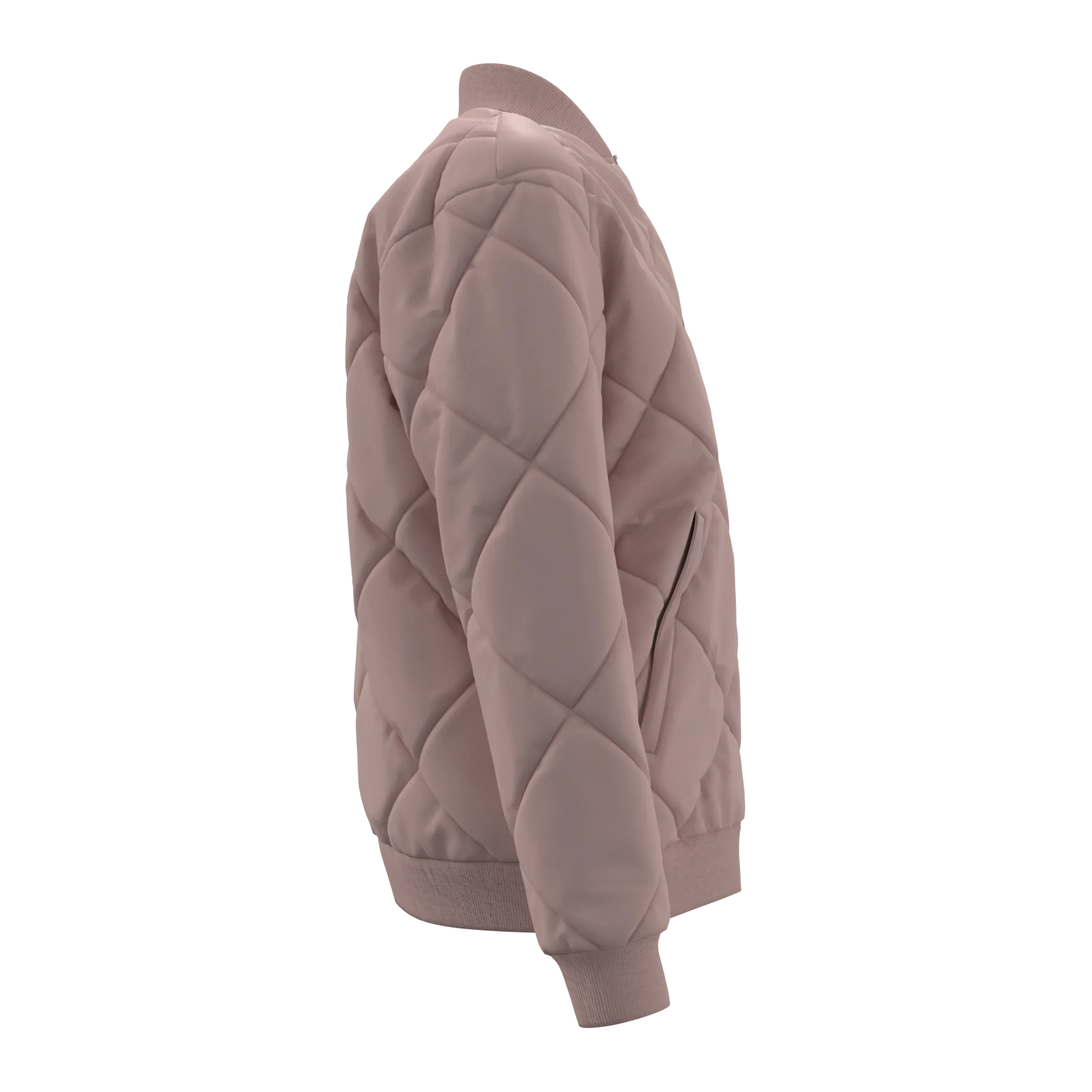 Women's Quilted Bomber Jacket , Marvelous Designer , Clo3d