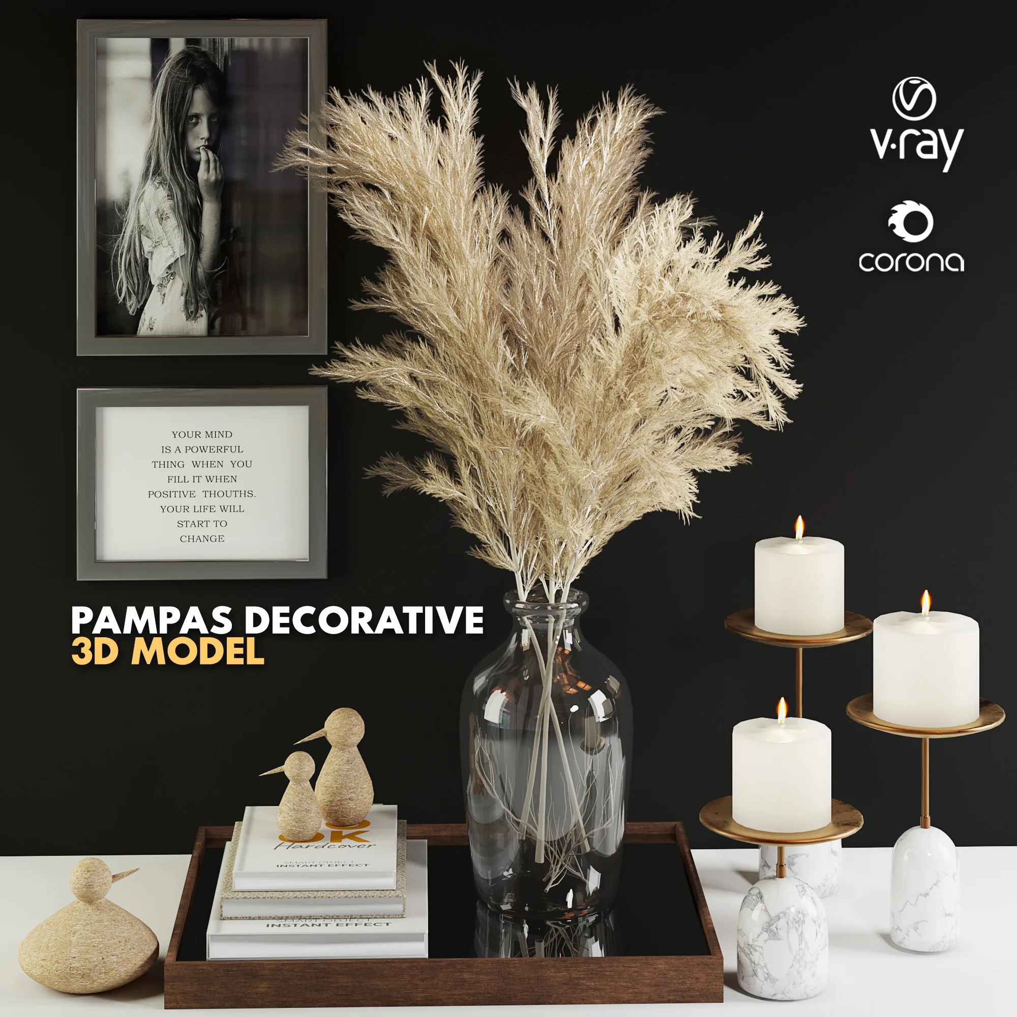 Pampas Decorative Set