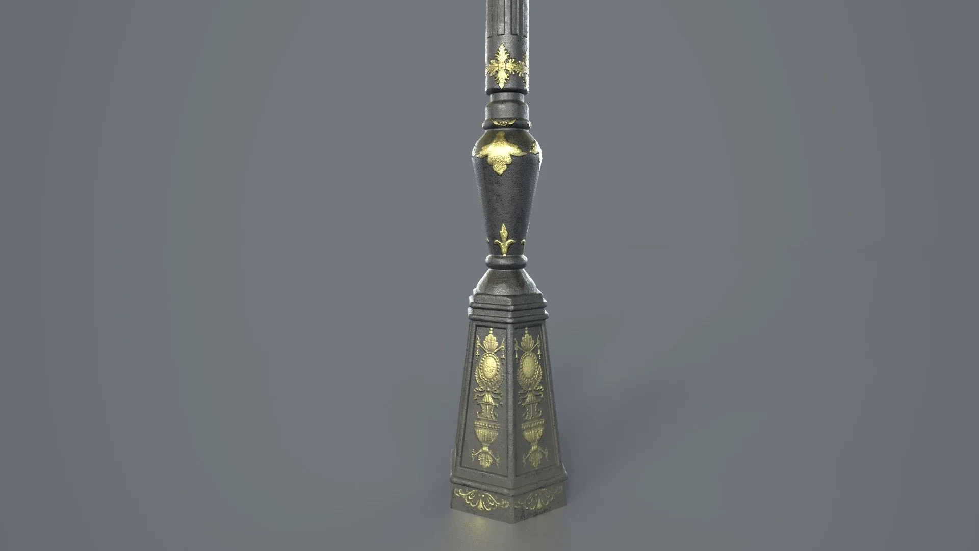 Street Lamp with 3 Textures and 3 LODs