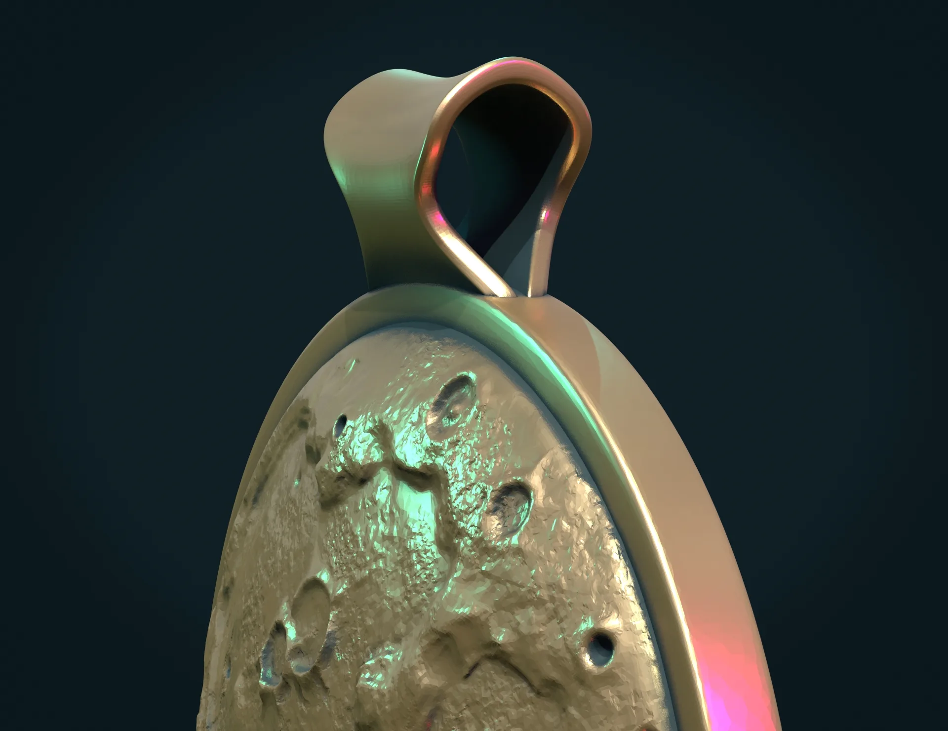 Moon Base - Relief Pendant