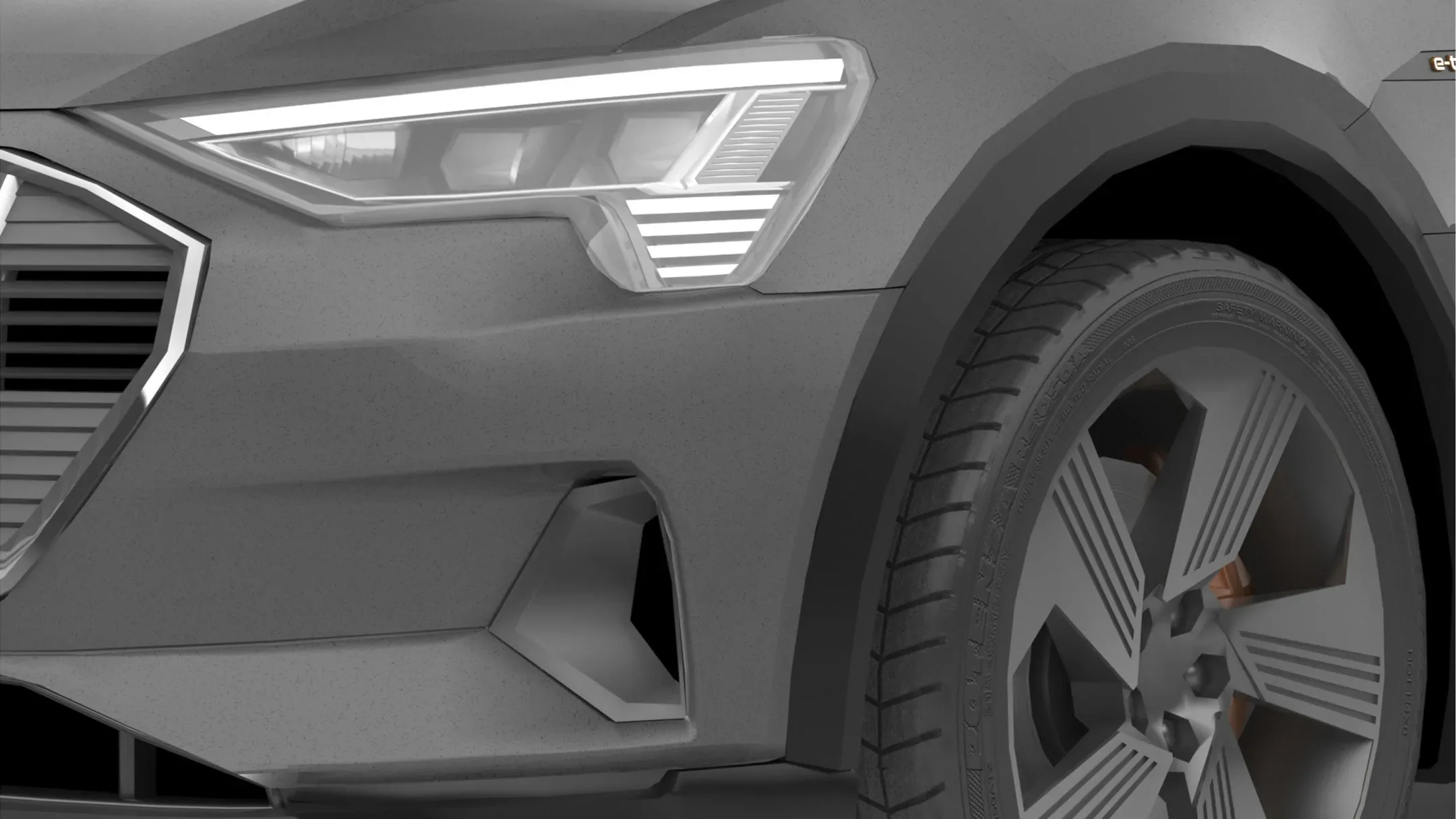 Audi E-Tron 2020 LOW POLY