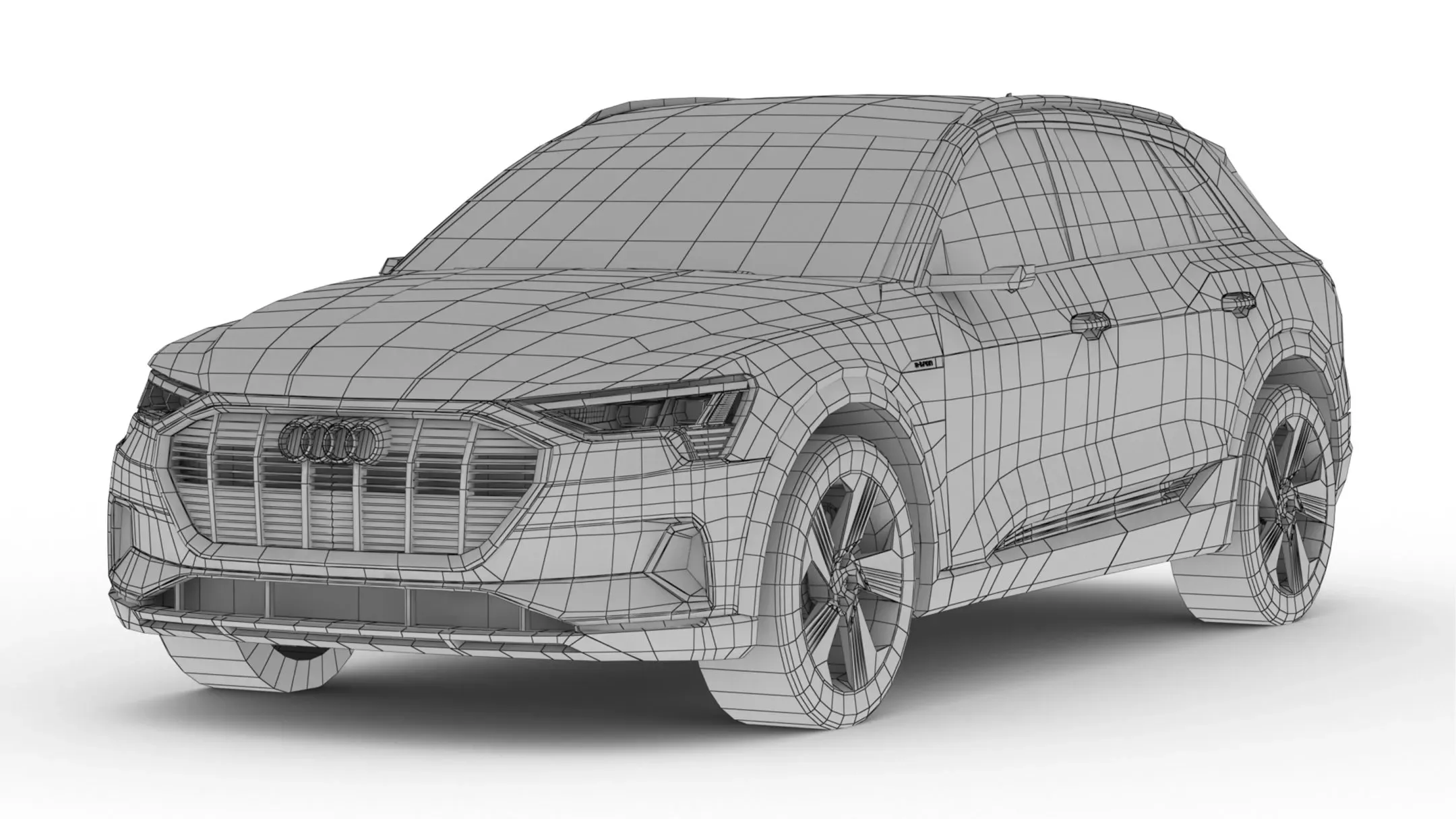 Audi E-Tron 2020 LOW POLY