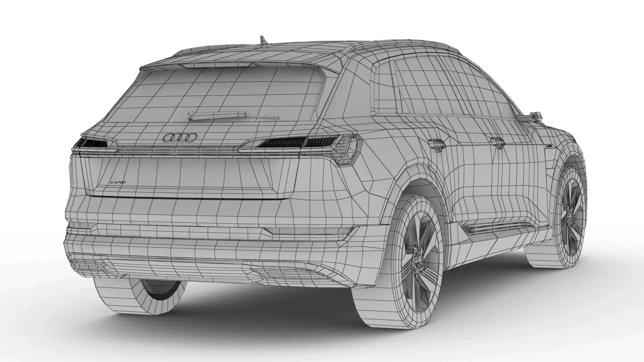 Audi E-Tron 2020 LOW POLY