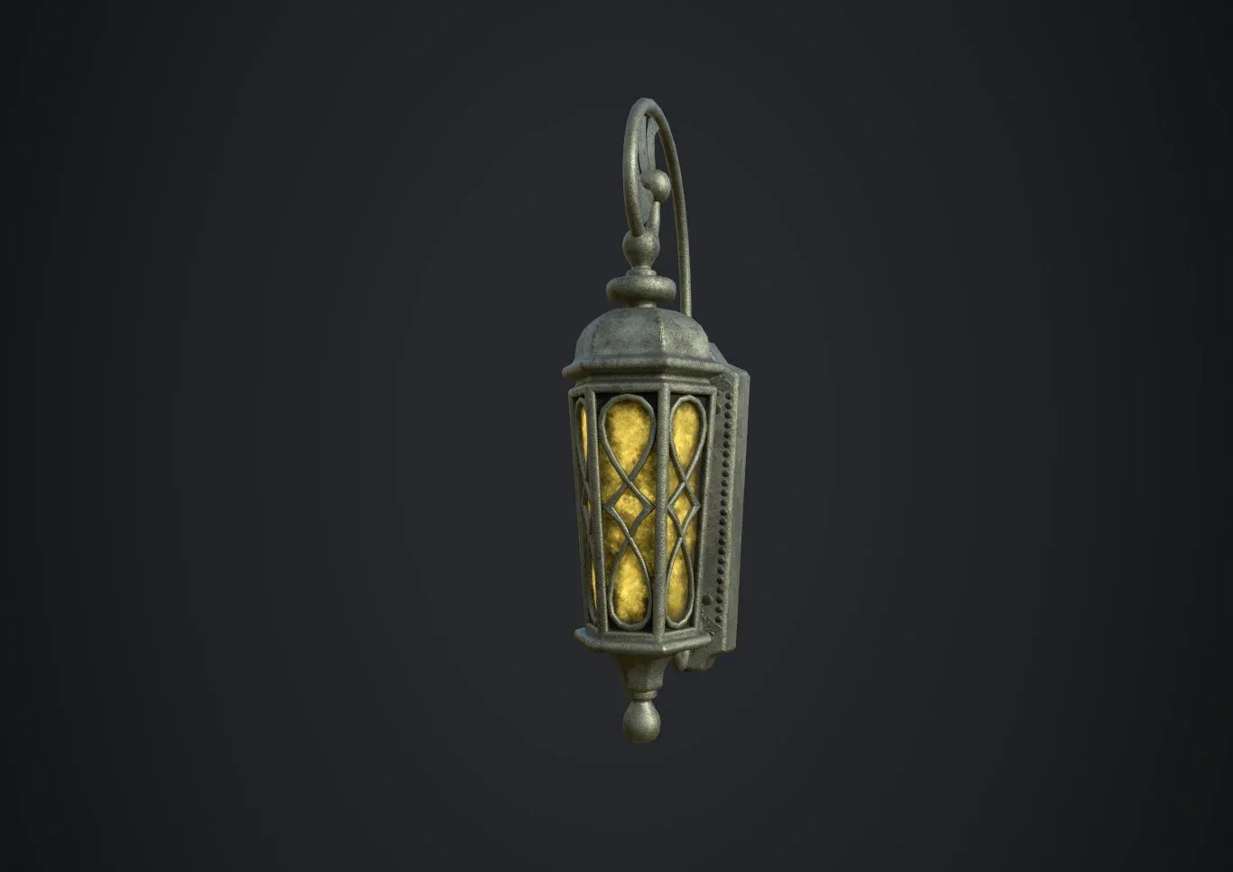 Wall Lamp with 3 Textures and 3 LODs