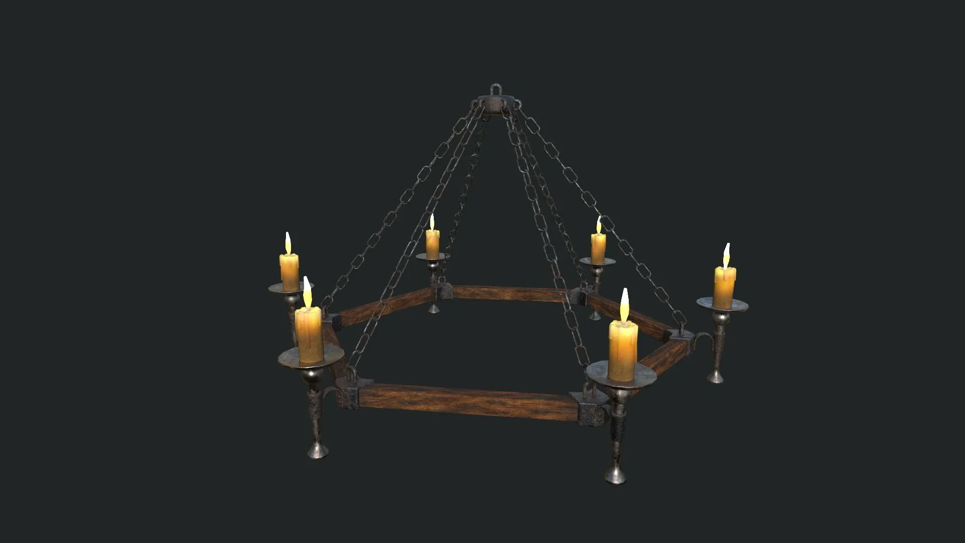 Chandelier with 3 Textures and 2 LODs