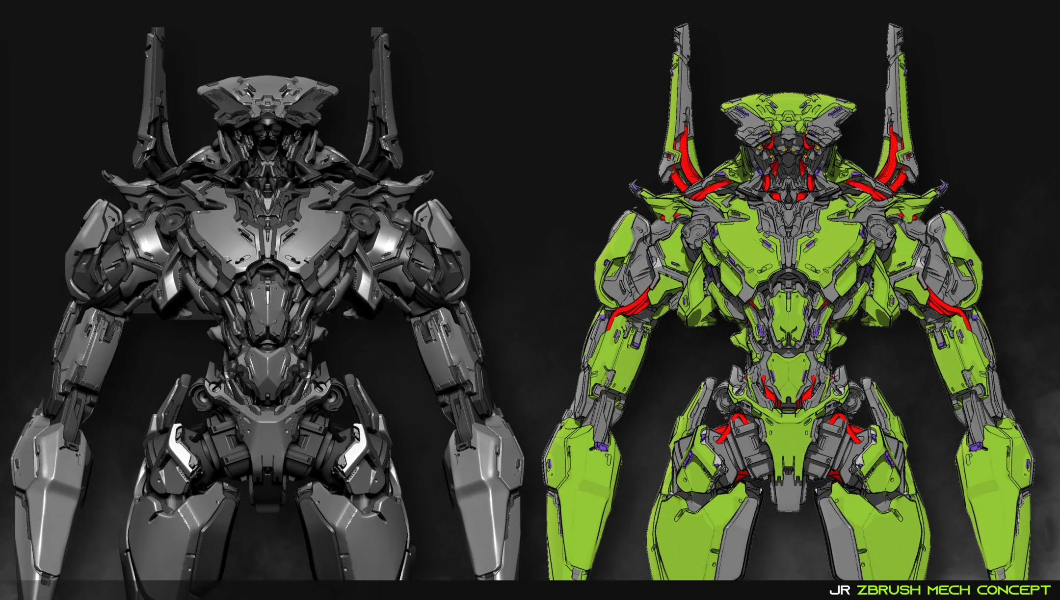 Zbrush Mech Concept - Tutorial