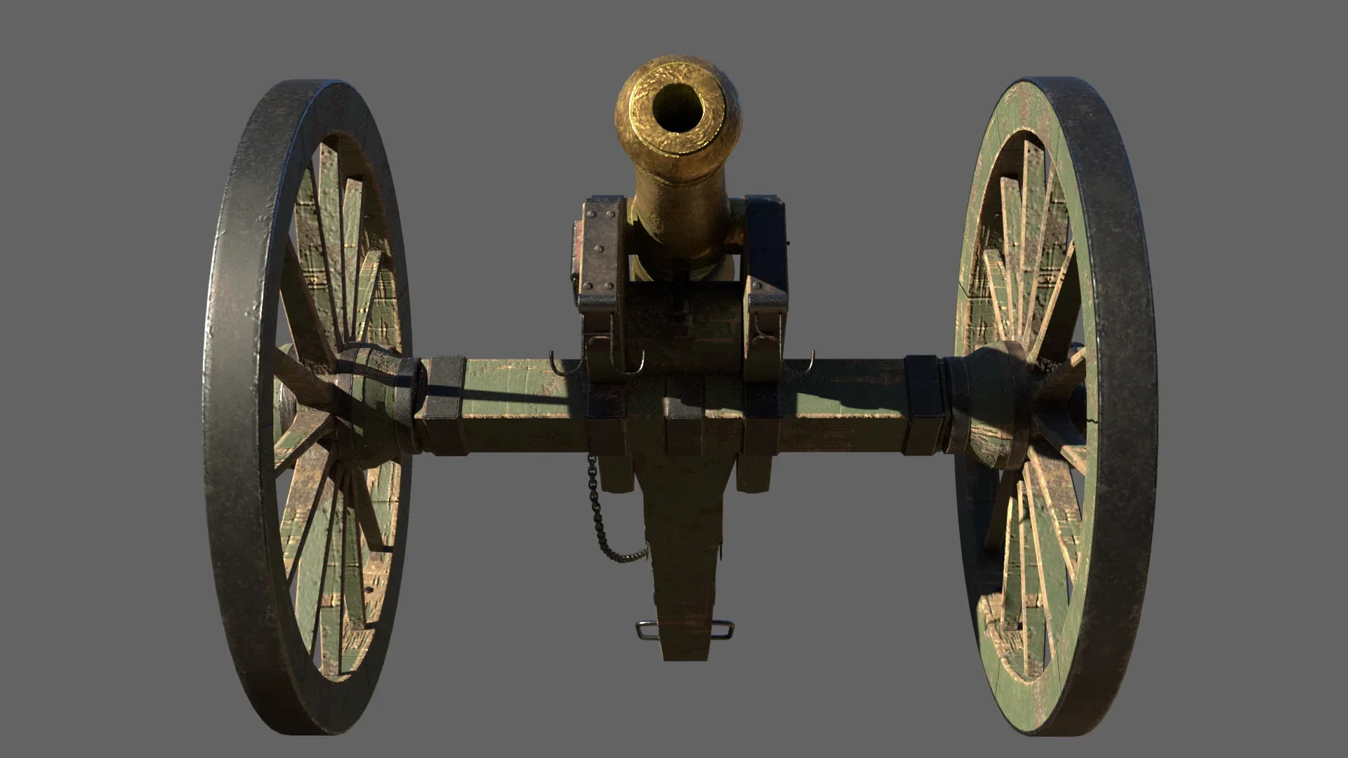 6 Pounder Brass Cannon - Model 1841