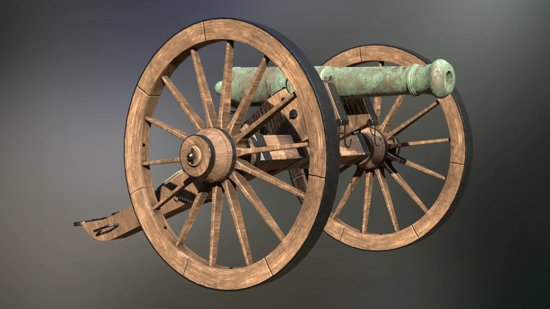 6 Pounder Bronze Cannon - Model 1841