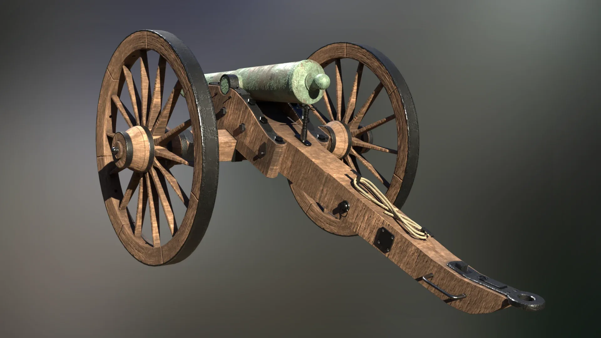 6 Pounder Bronze Cannon - Model 1841