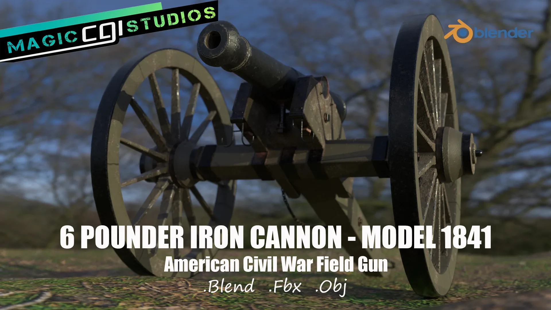 6 Pounder Iron Cannon - Model 1841