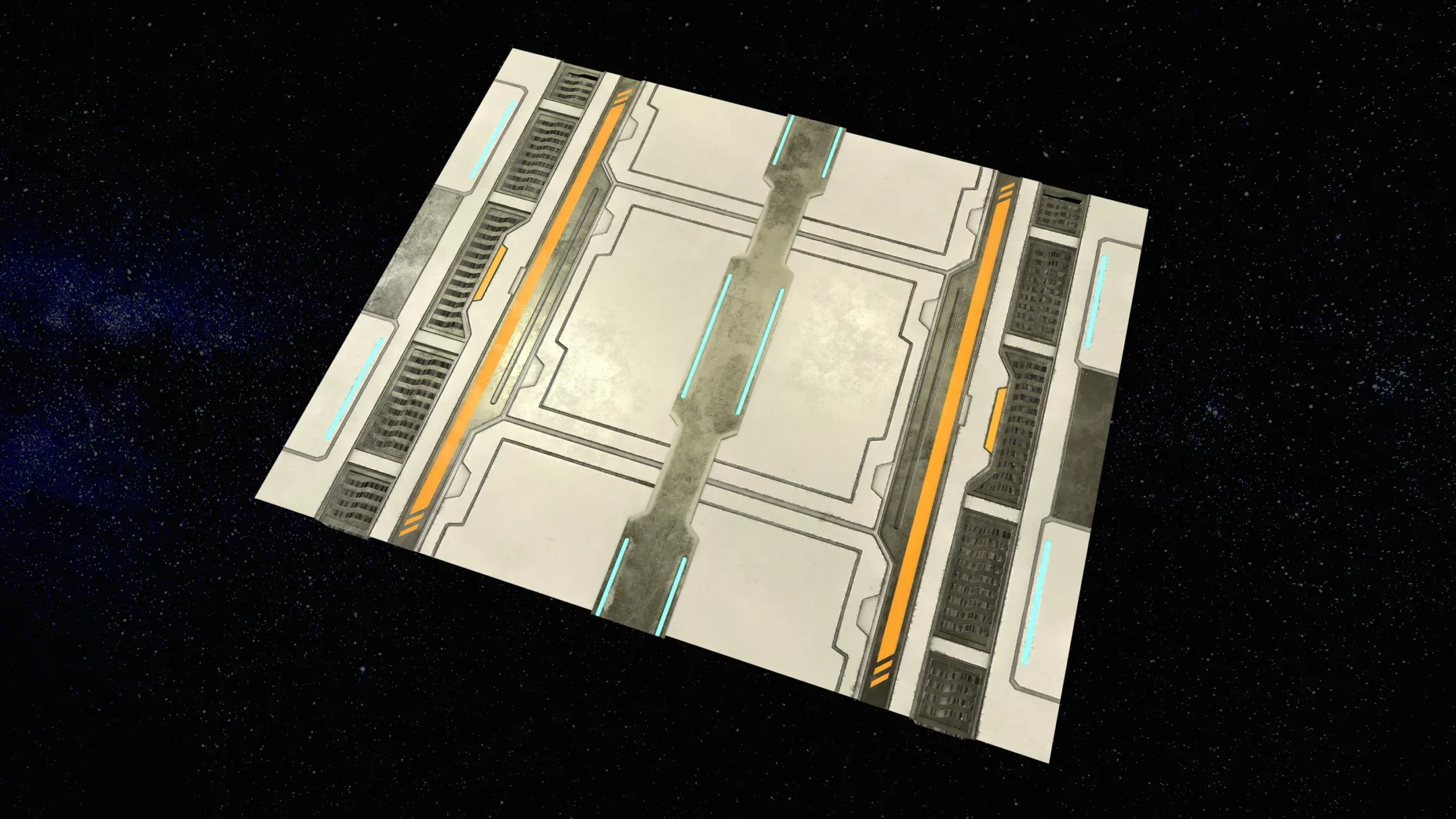 Sci-Fi Modular Corridor with Door Version 2