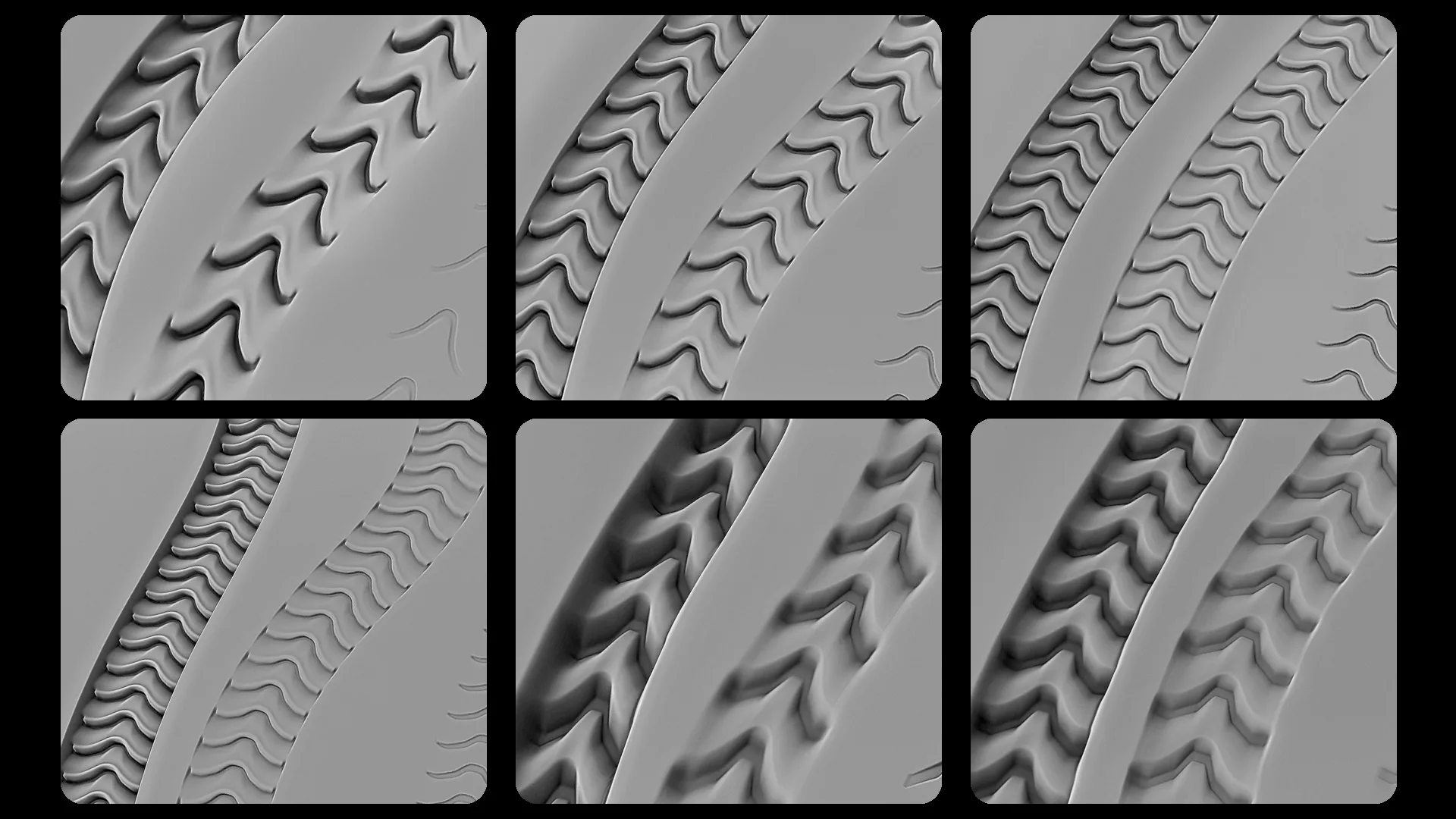 Zbrush Tyre Tracks Vol.1