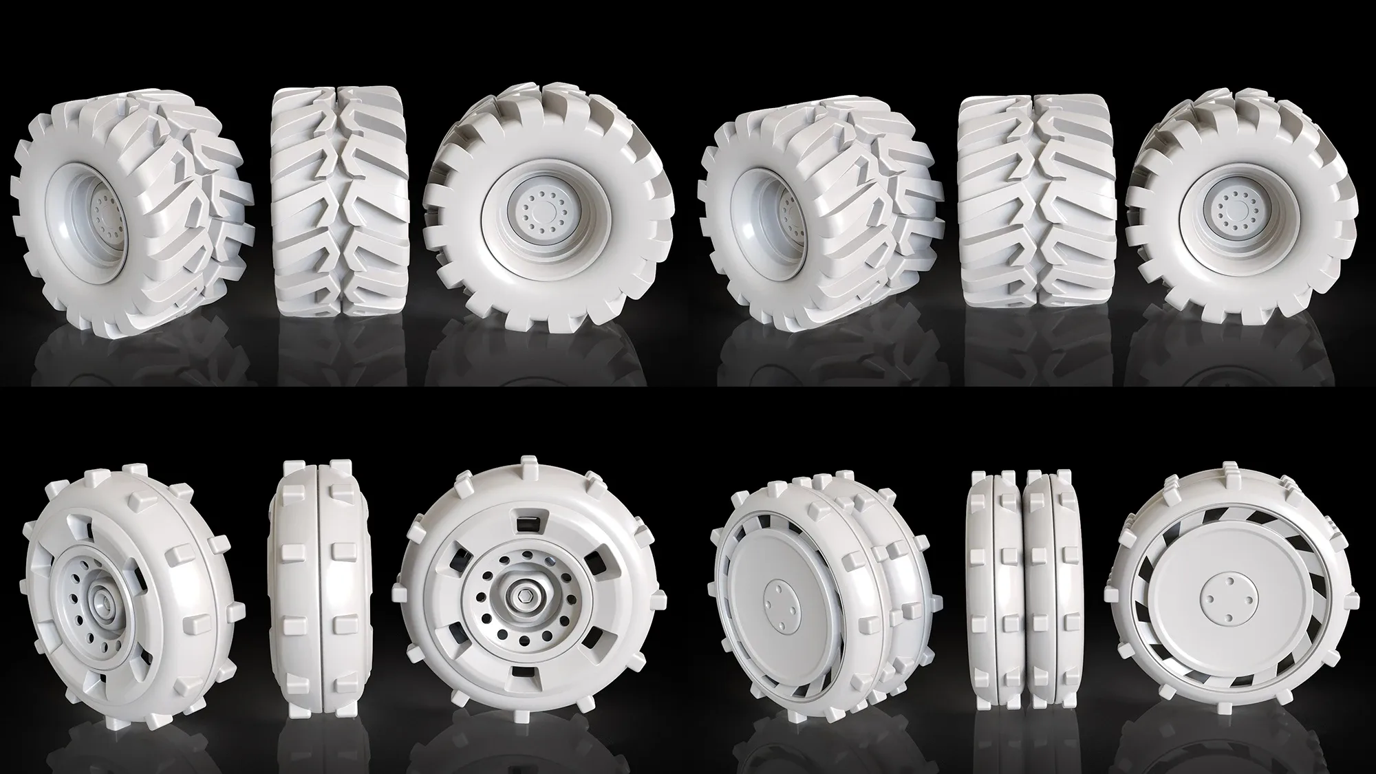 Zbrush Wheels Vol.1 + 3d models