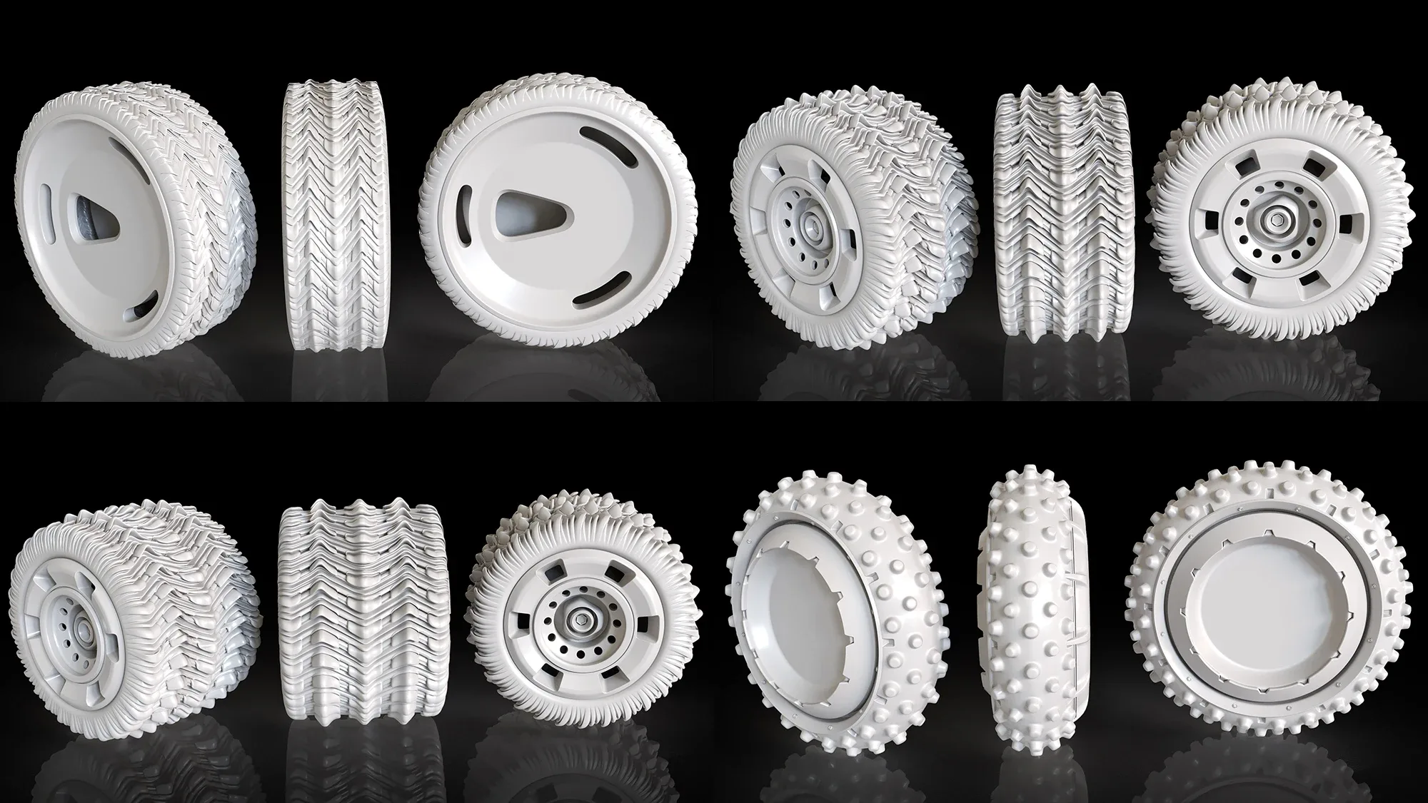 Zbrush Wheels Vol.1 + 3d models