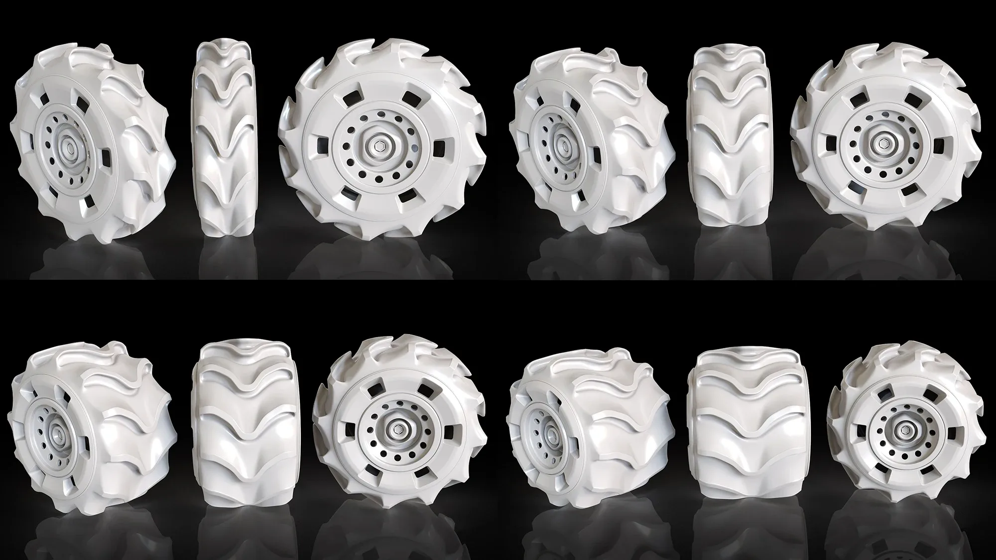 Zbrush Wheels Vol.1 + 3d models