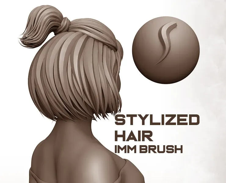 Stylized Hair IMM Brush