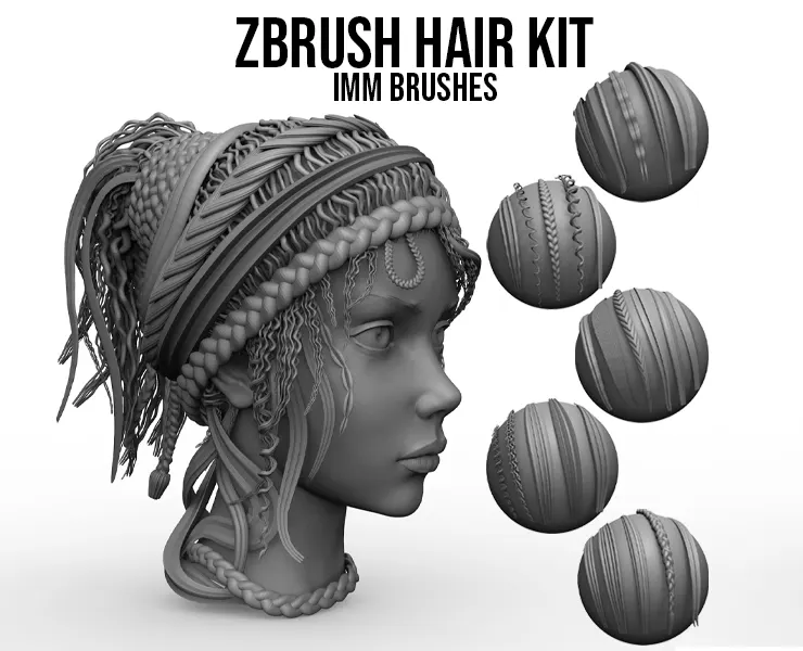 Black Diamond Hair Kit - IMM Brushes