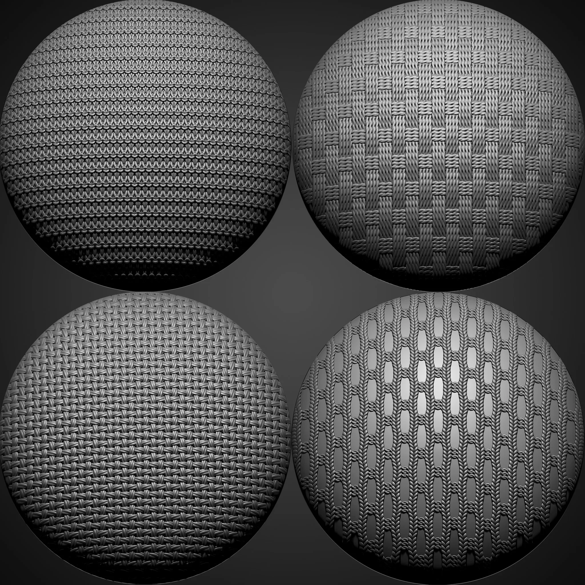 45 Fabric Alphas (Seamless & Tileable)