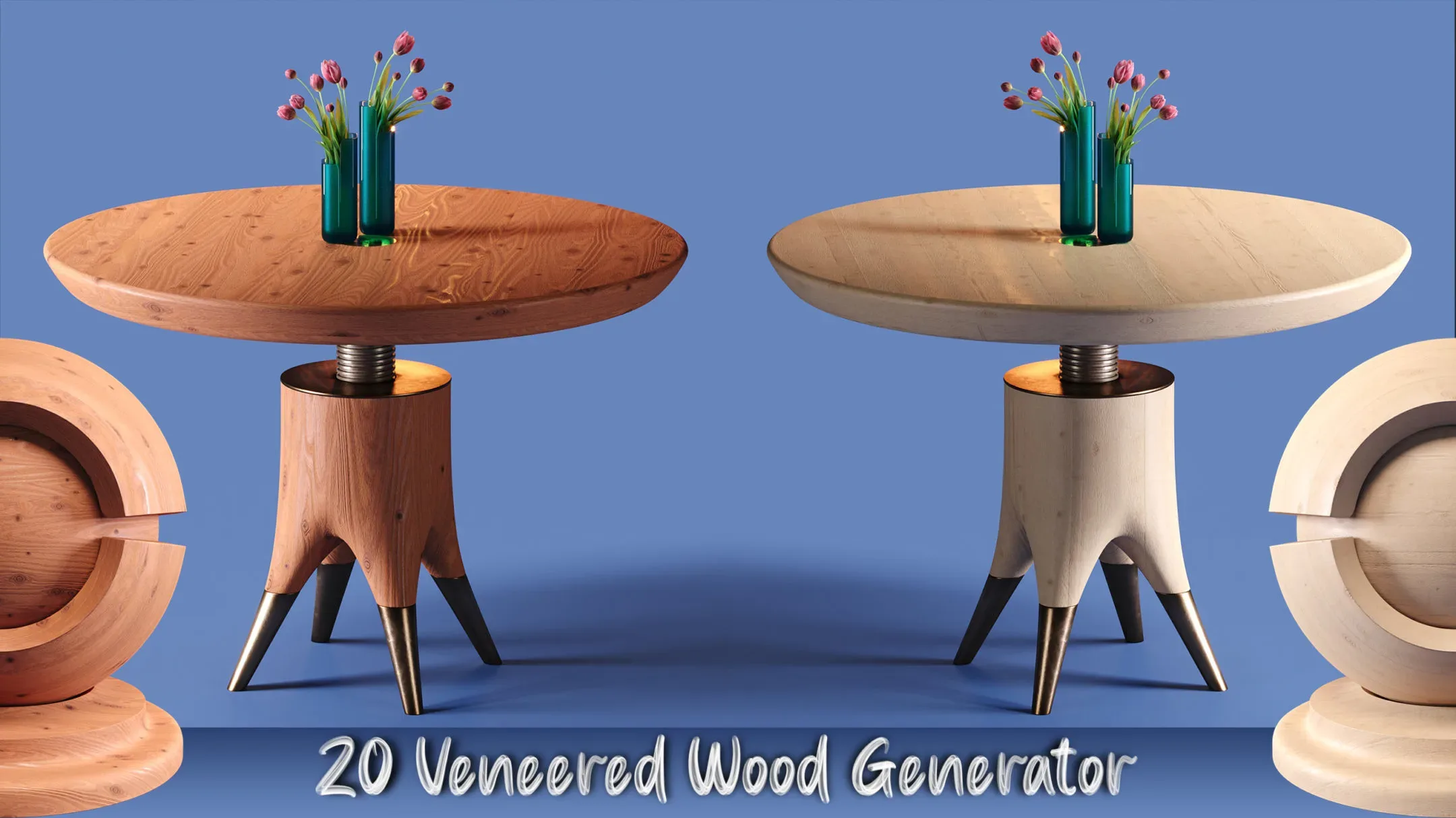 20 Veneered Wood SBSAR + PBR Textures | Vol1