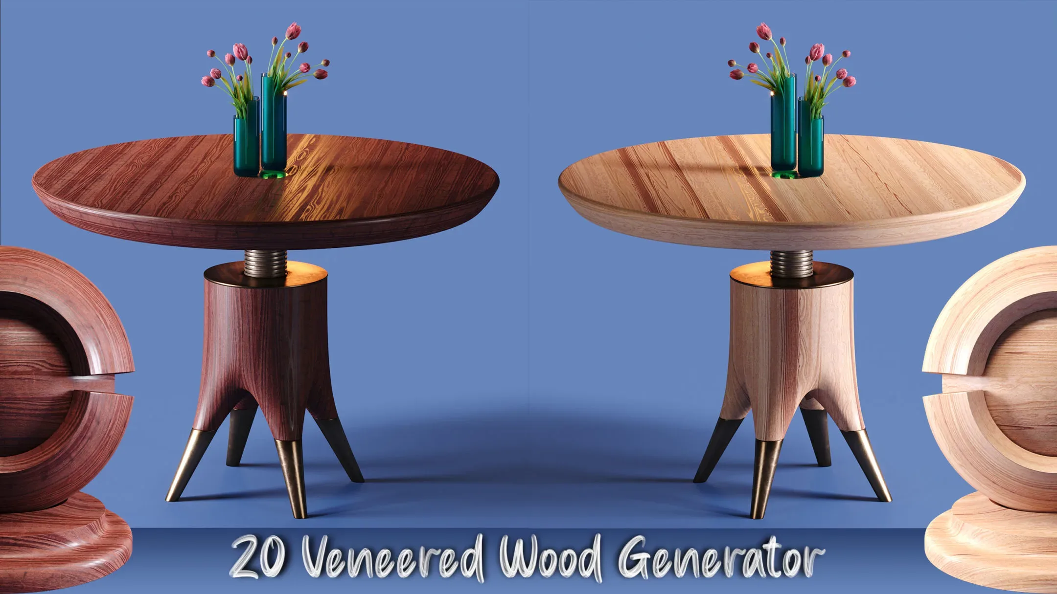 20 Veneered Wood SBSAR + PBR Textures | Vol1