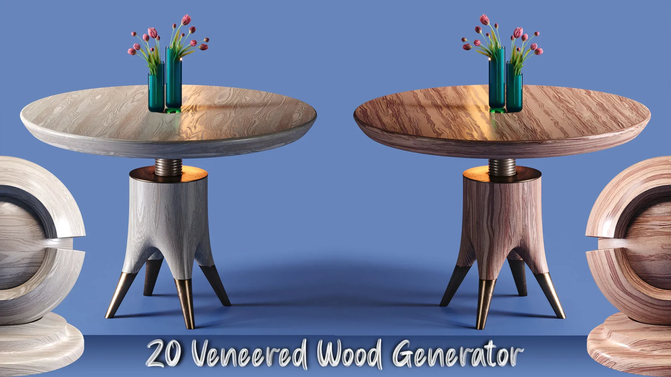 20 Veneered Wood SBSAR + PBR Textures | Vol1