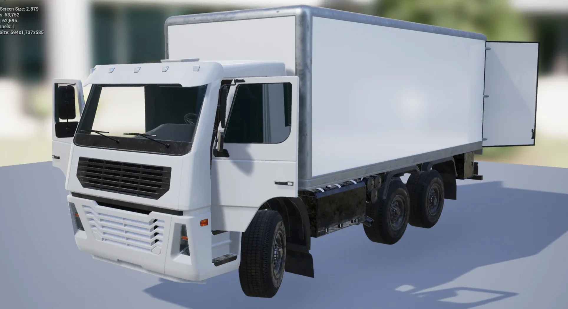 UE4 Rigged Truck Vehicle