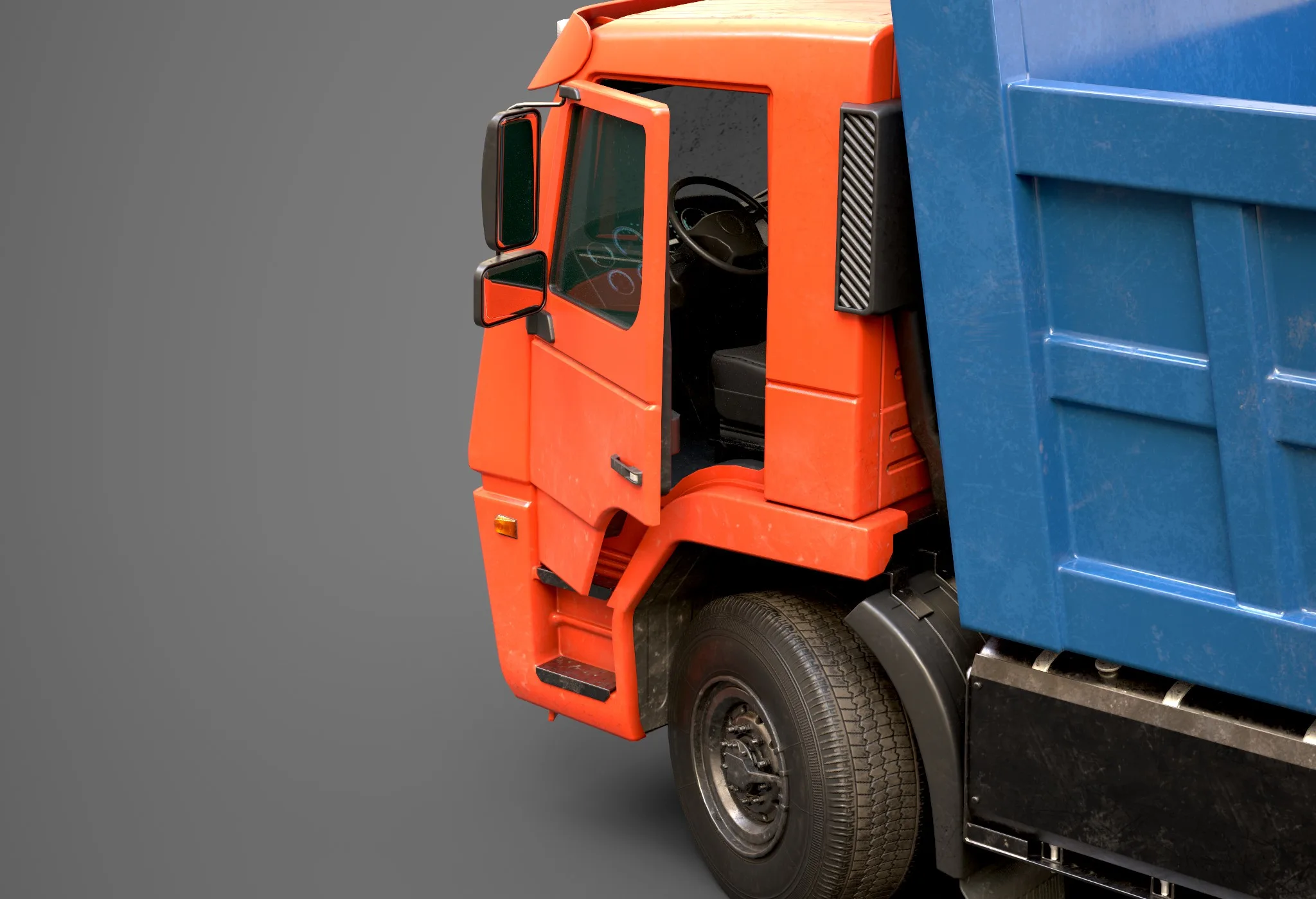 Lowpoly Dump Truck Vehicle