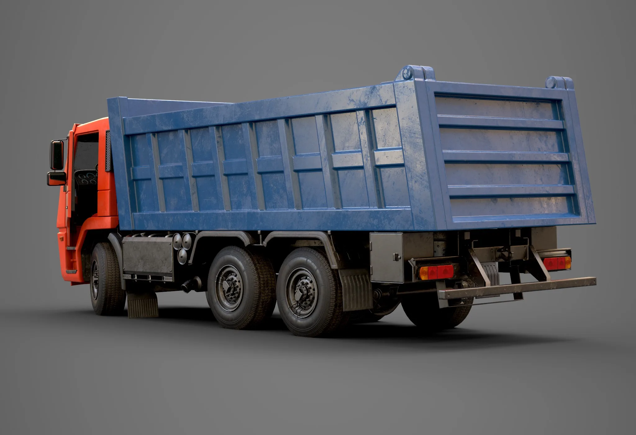 Lowpoly Dump Truck Vehicle