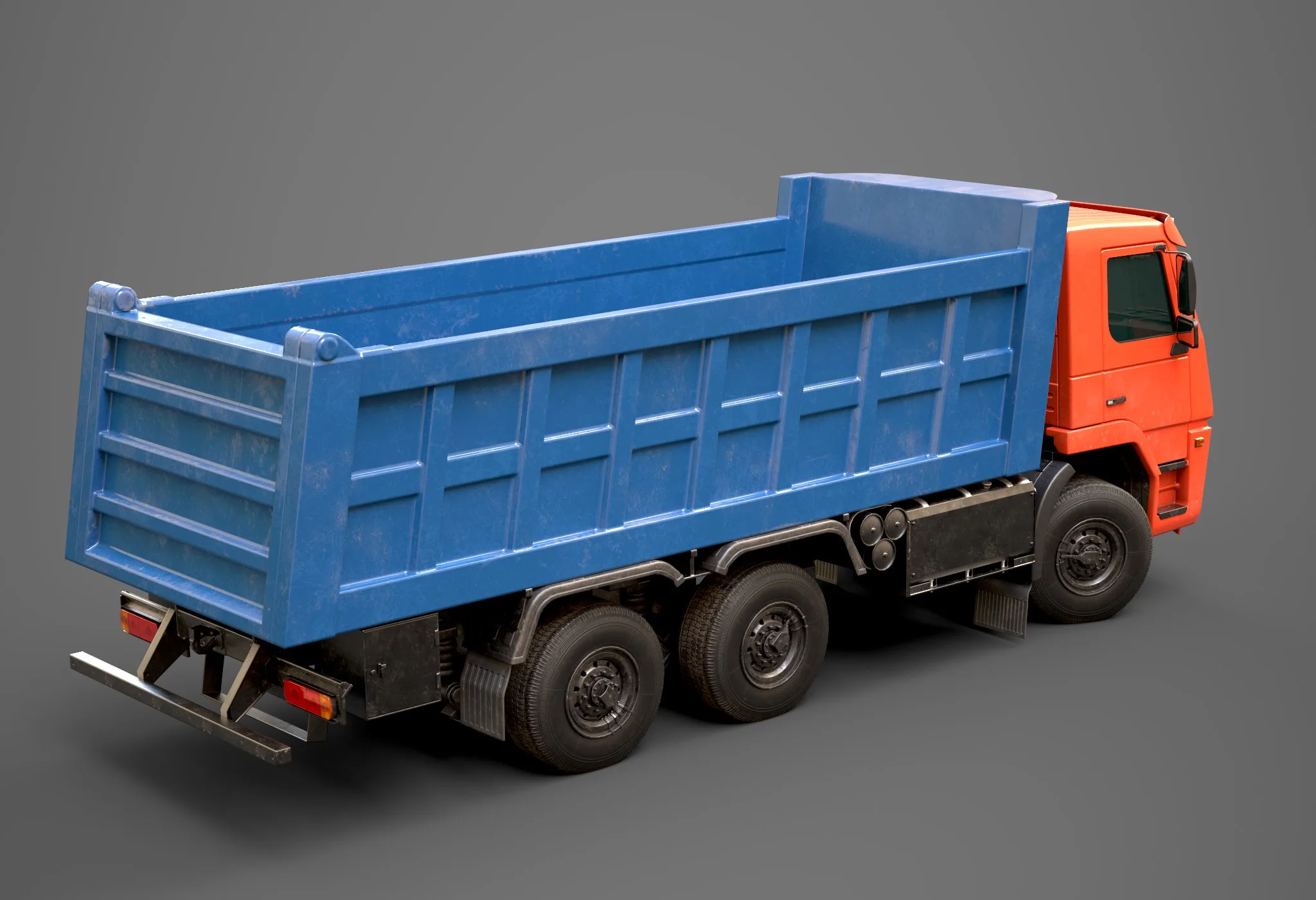 Lowpoly Dump Truck Vehicle