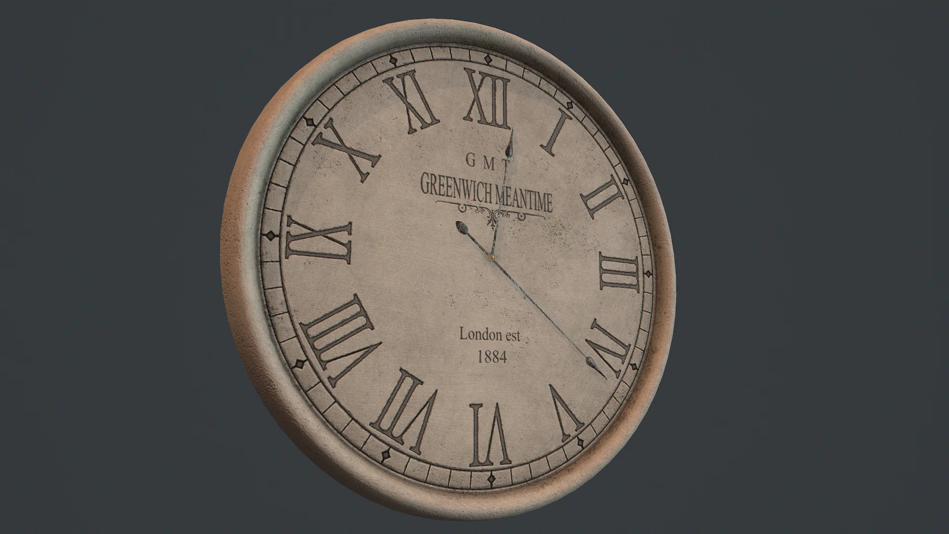 Greenwich Concrete Wall Clock