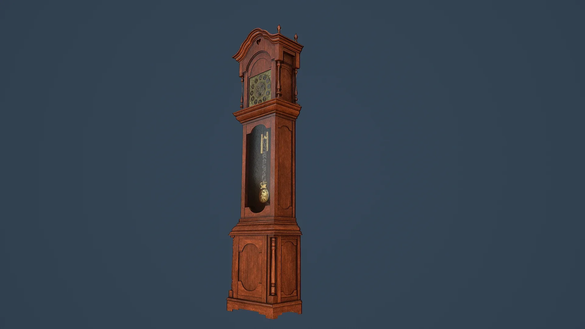 Rigged Grandfather Clock
