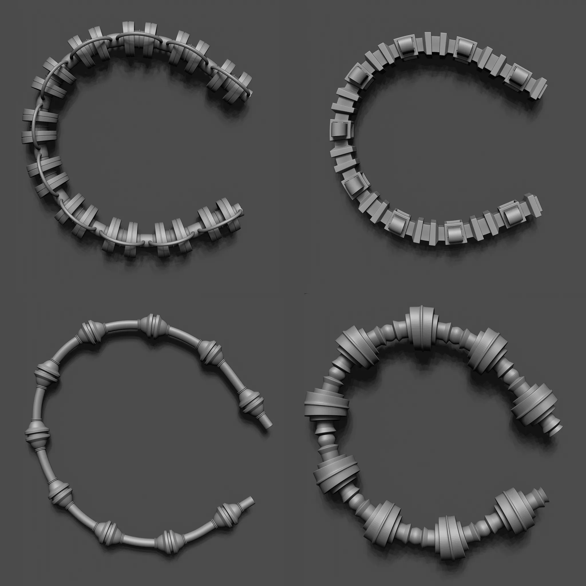 100 Sci-Fi IMM Curve Brushe's VOL 2 ( Hoses And Tubes And Cables And Chains )