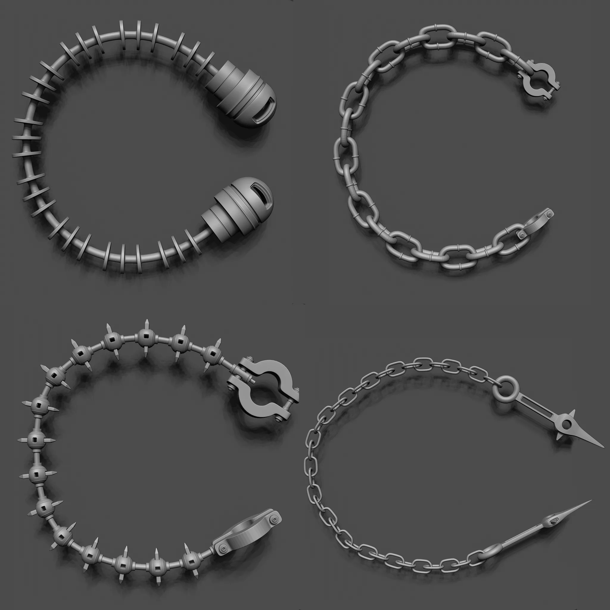 100 Sci-Fi IMM Curve Brushe's VOL 2 ( Hoses And Tubes And Cables And Chains )